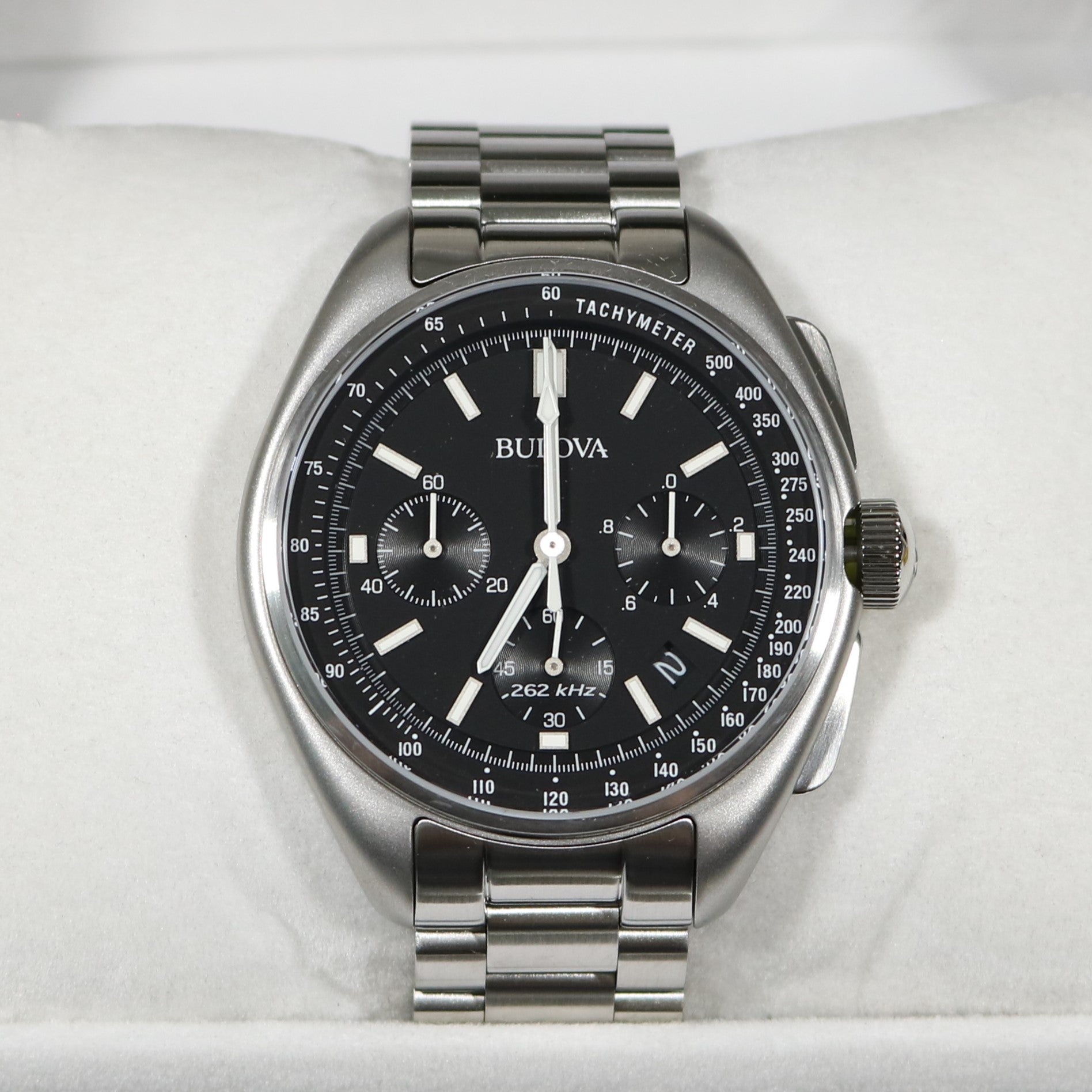 Bulova Special Edition Lunar Pilot Stainless Steel Chronograph Men's Watch 96B258