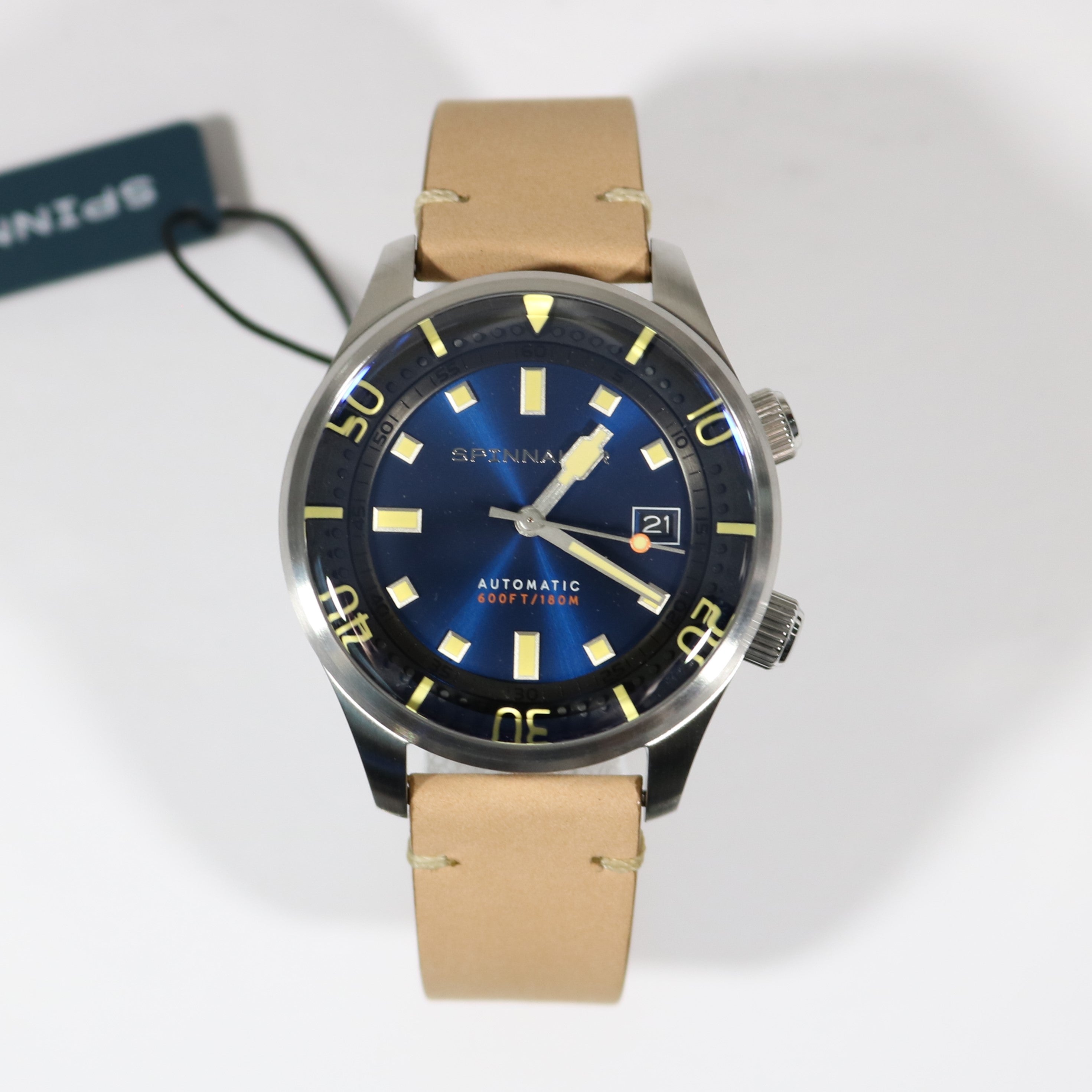 Spinnaker Bradner Blue Dial Brown Leather Strap Men's Watch SP-5062-05