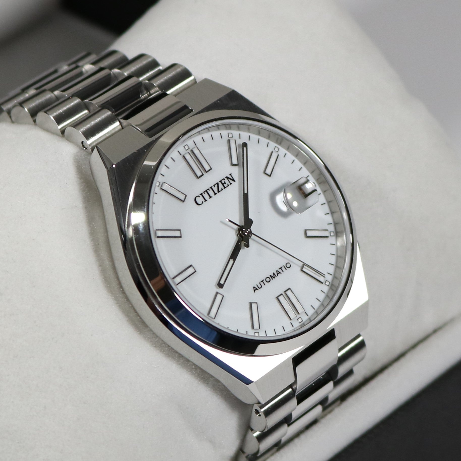 Citizen Tsuyosa Automatic Men's Stainless Steel White Dial Watch NJ0150-81A