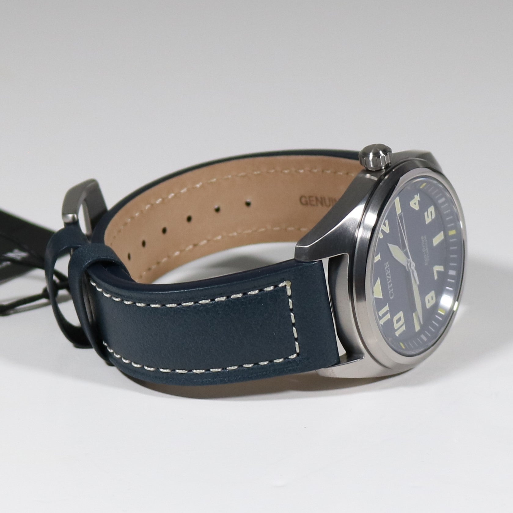 Citizen Eco-Drive Super Titanium Blue Dial Garrison Men's Watch BM8560-45L