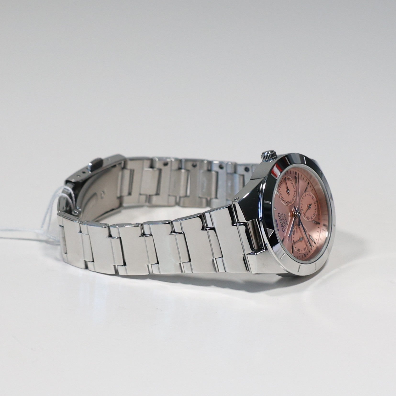 Casio Women's Pink Dial Stainless Steel Watch LTP-2069D-4AVEG