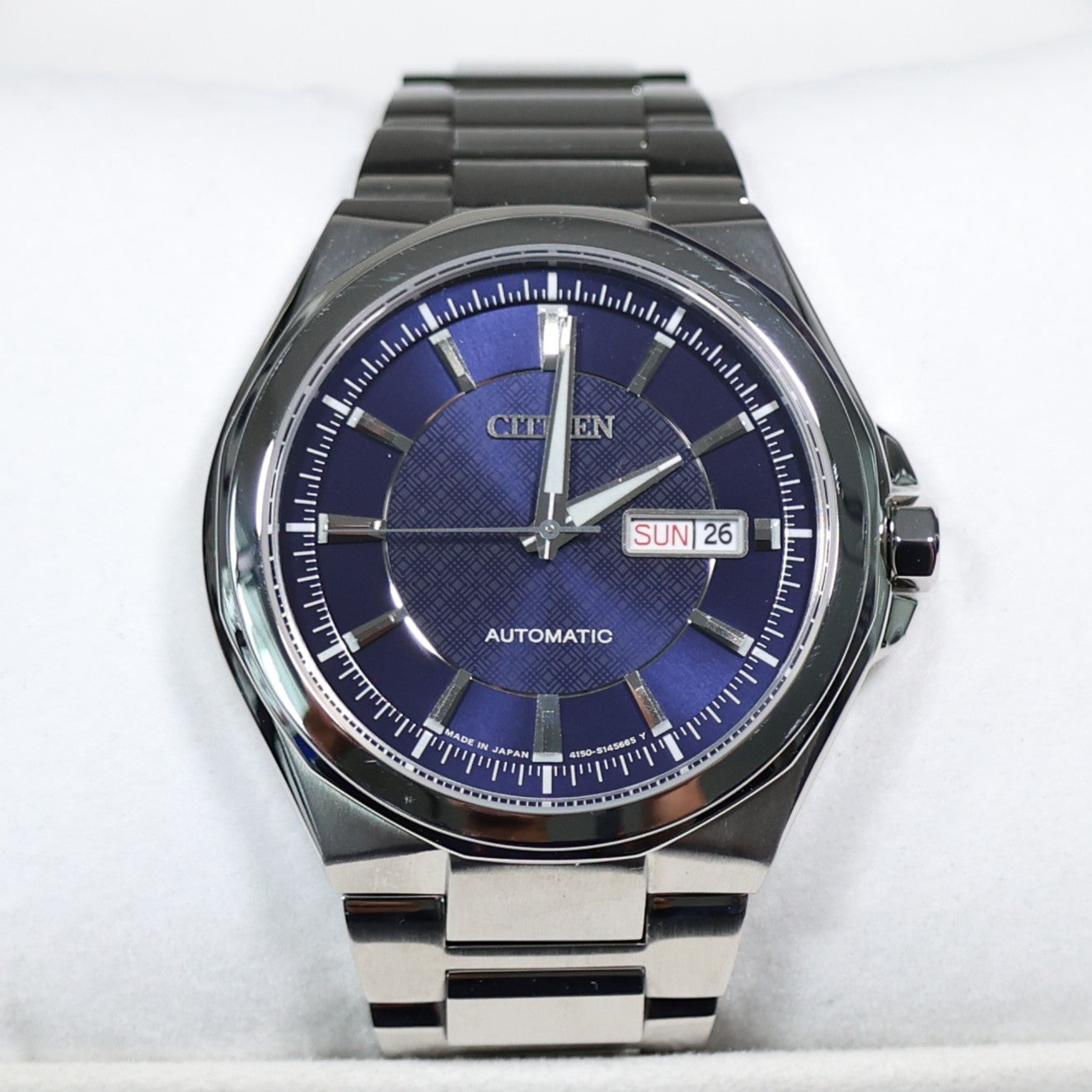 Citizen Stainless Steel Blue Dial Men's Automatic Watch NP4080-50L Pre-Owned