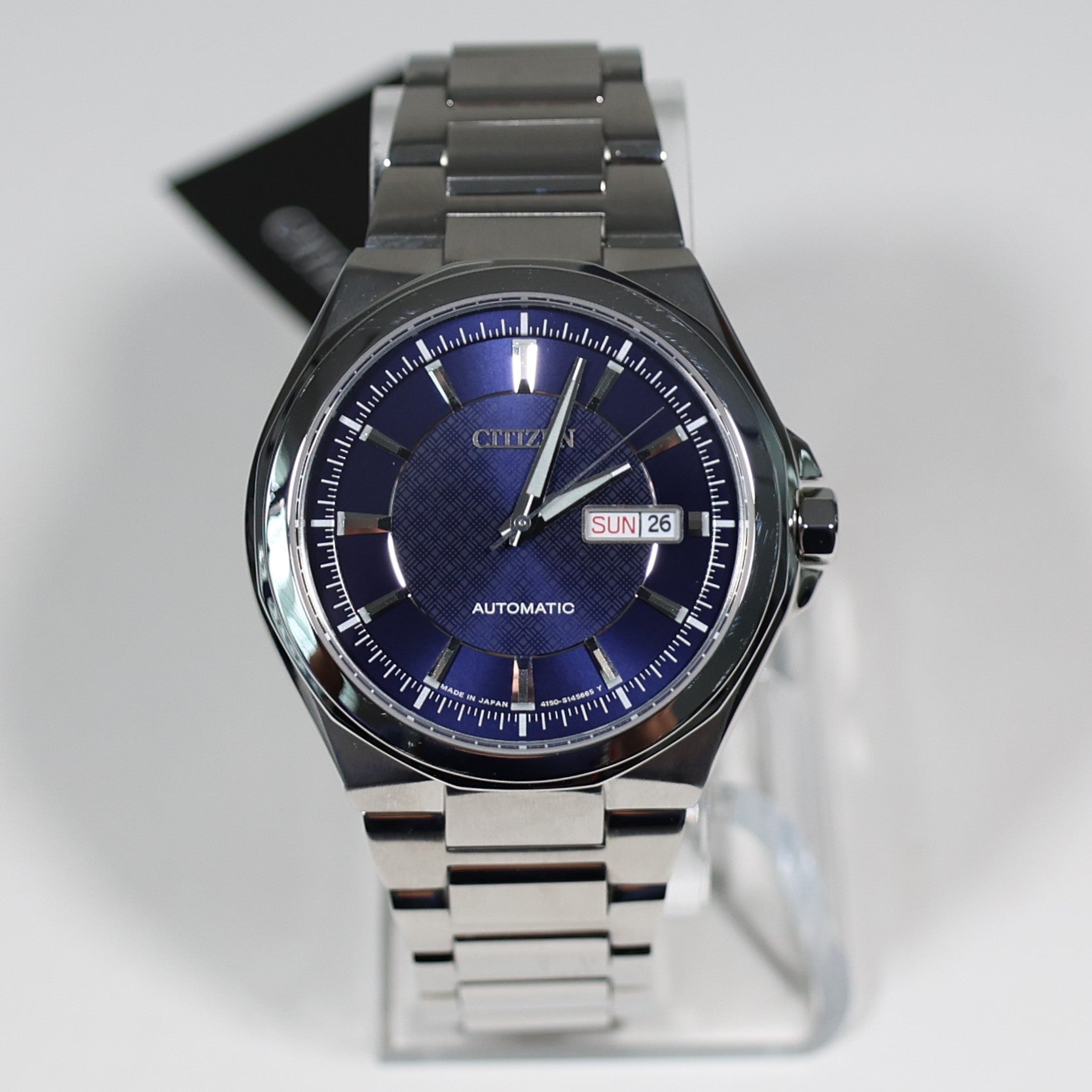 Citizen Stainless Steel Blue Dial Men's Automatic Watch NP4080-50L Pre-Owned