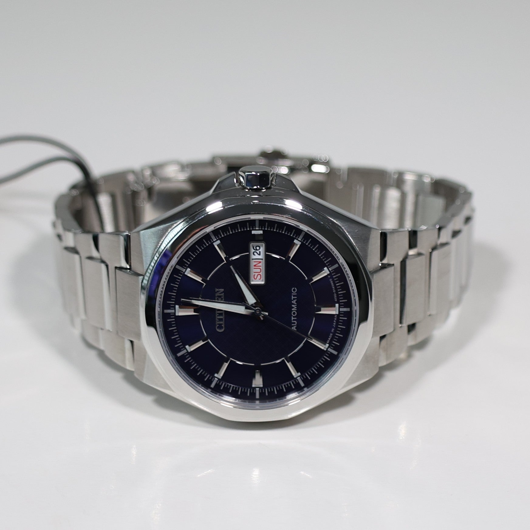 Citizen Stainless Steel Blue Dial Men's Automatic Watch NP4080-50L Pre-Owned