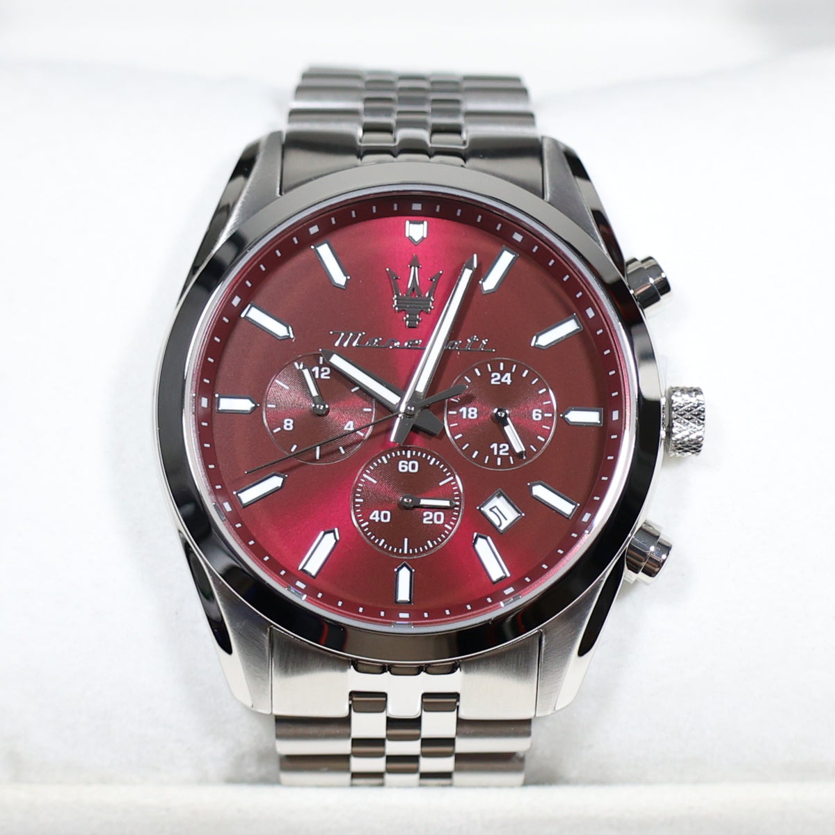Maserati Attrazione Red Dial Chronograph Men's Watch R885315104