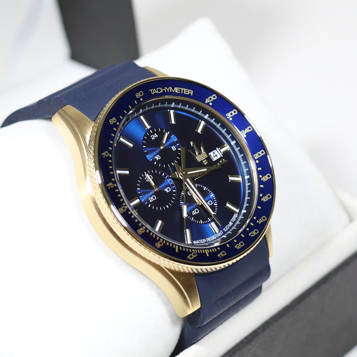Maserati Sfida Blue Dial Gold Tone Men's Chronograph Watch R8871640004