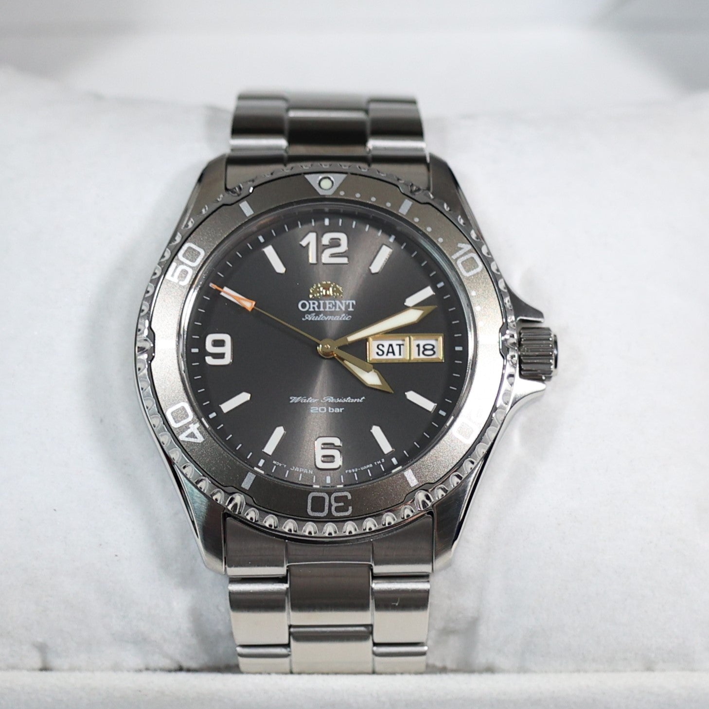 Orient Mako III Grey Dial Automatic Men's Stainless Steel Watch RA-AA0819N19B