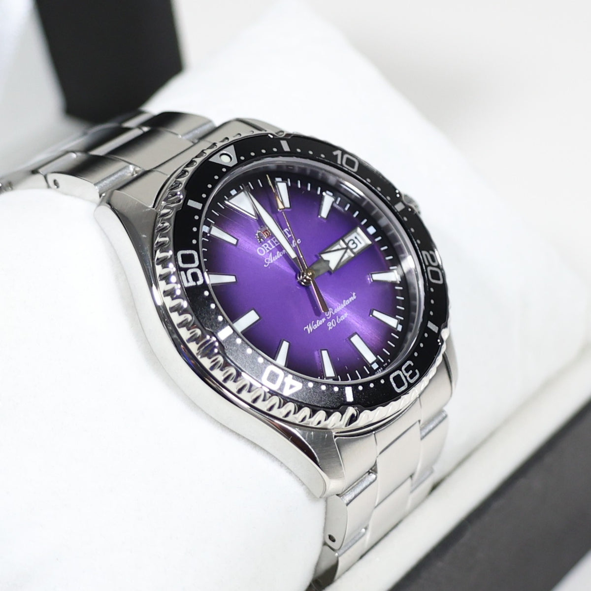 Orient Mako Limited Edition Purple Dial Diver Men's Watch RA-AA0827V