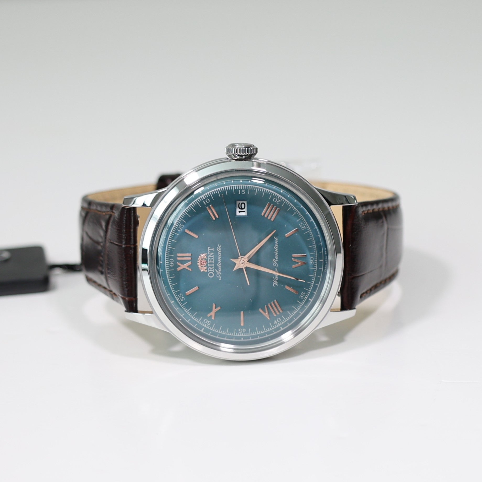 Orient Automatic Green Dial Classic Men's Leather Strap Watch RA-AC0023E