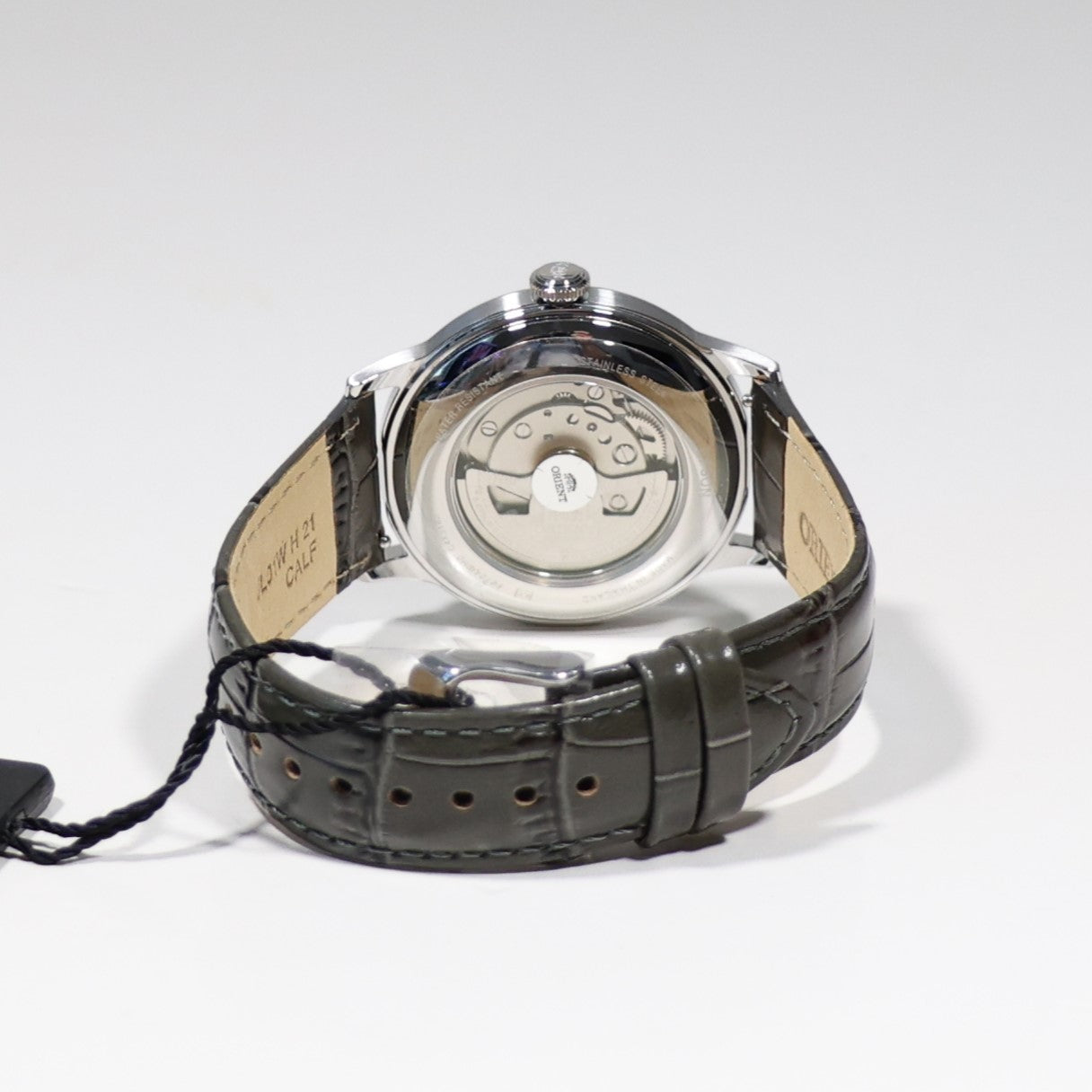 Orient Classic Men's Beige Dial Grey Leather Strap Watch RA-AC0025N