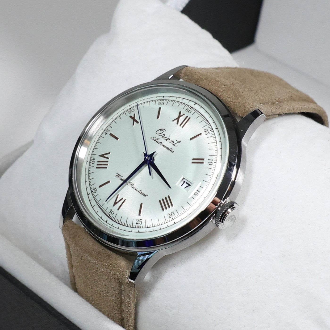 Orient Bambino 75th Anniversary White Dial Men's Watch RA-AC0027S