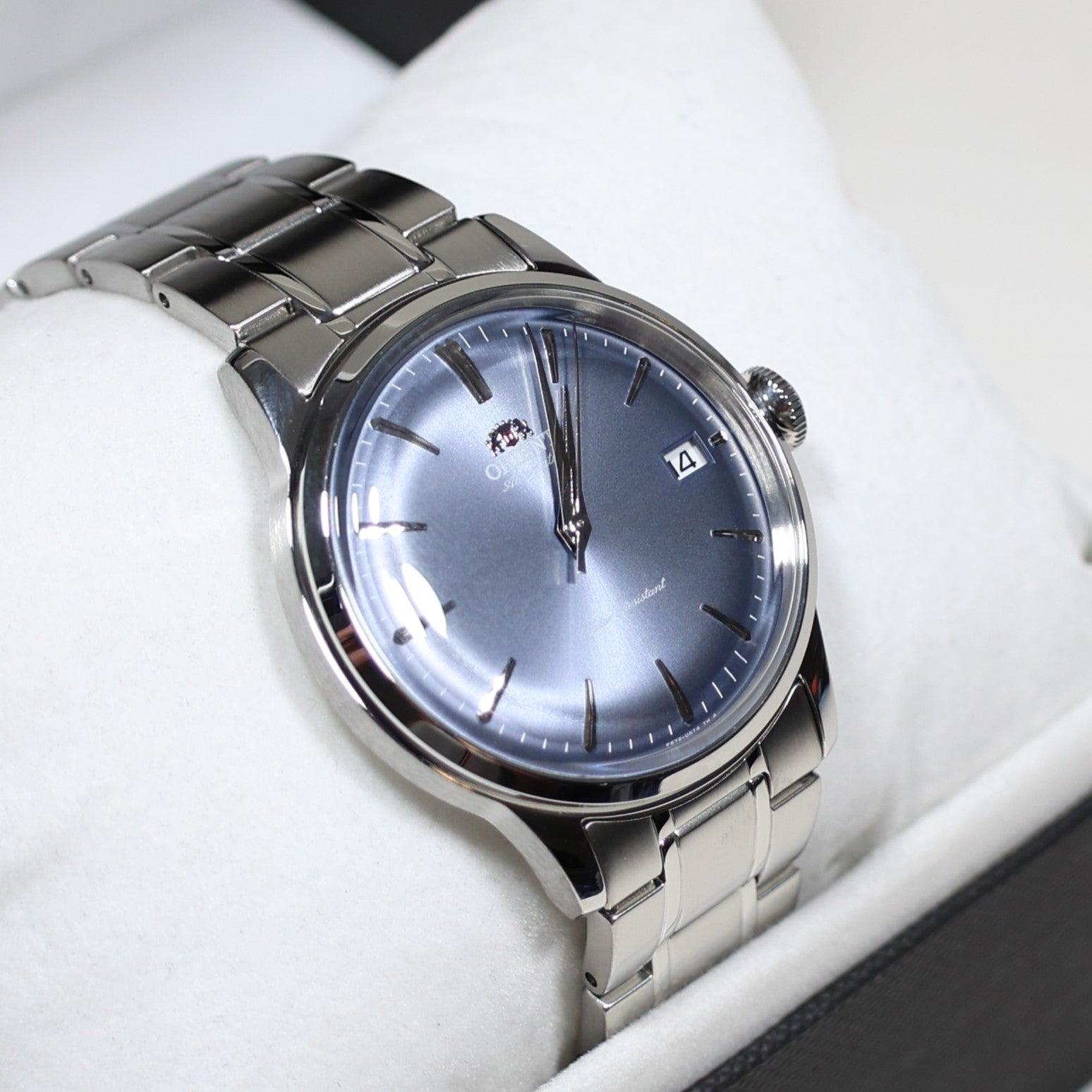 Orient Bambino Blue Dial Stainless Steel Men's Classic Watch RA-AC0M10L30B