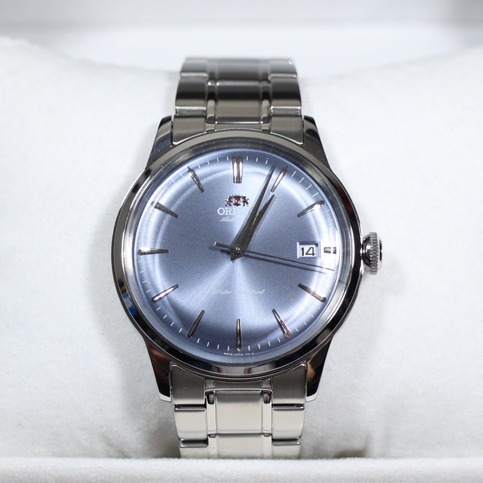 Orient Bambino Blue Dial Stainless Steel Men's Classic Watch RA-AC0M10L30B