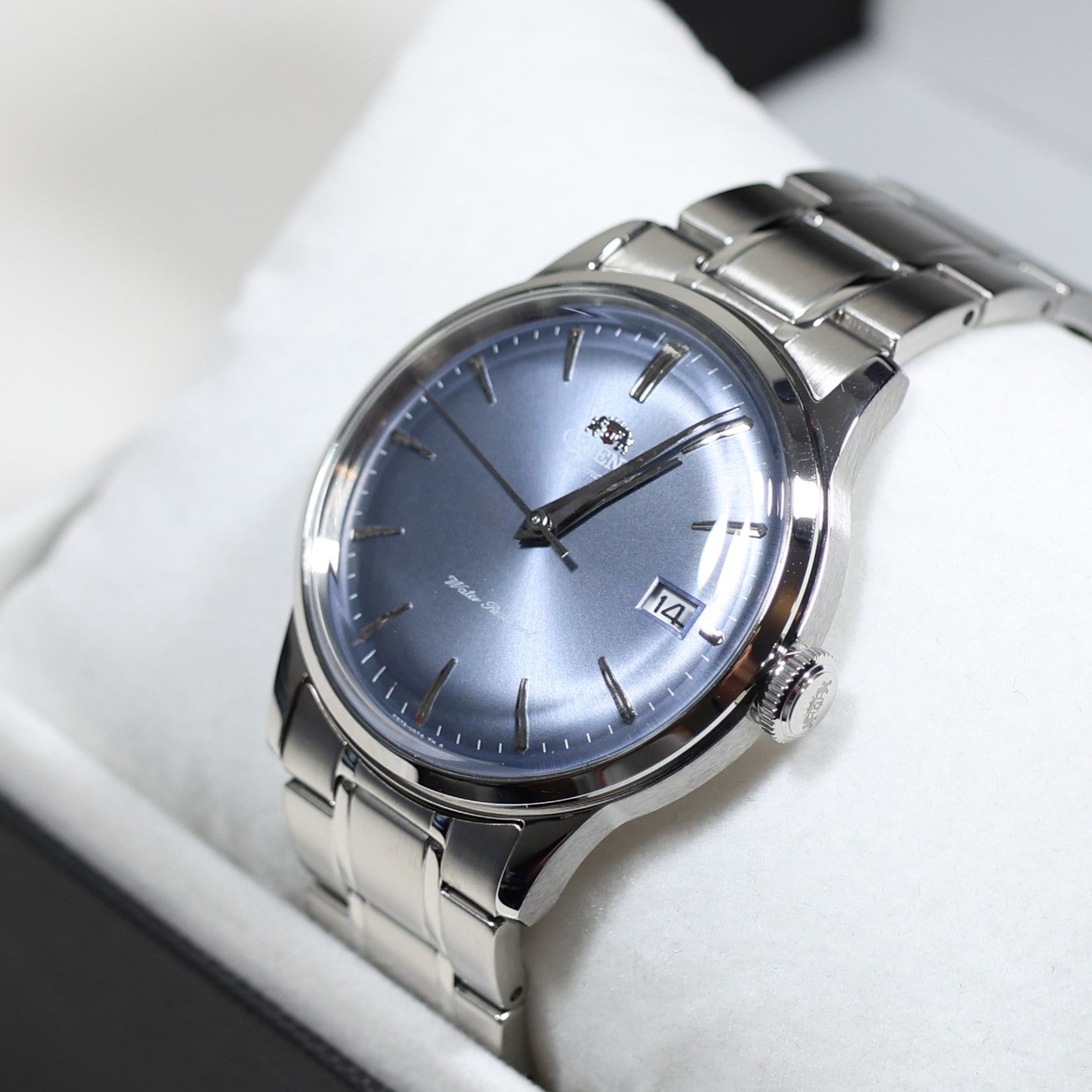 Orient Bambino Blue Dial Stainless Steel Men's Classic Watch RA-AC0M10L30B