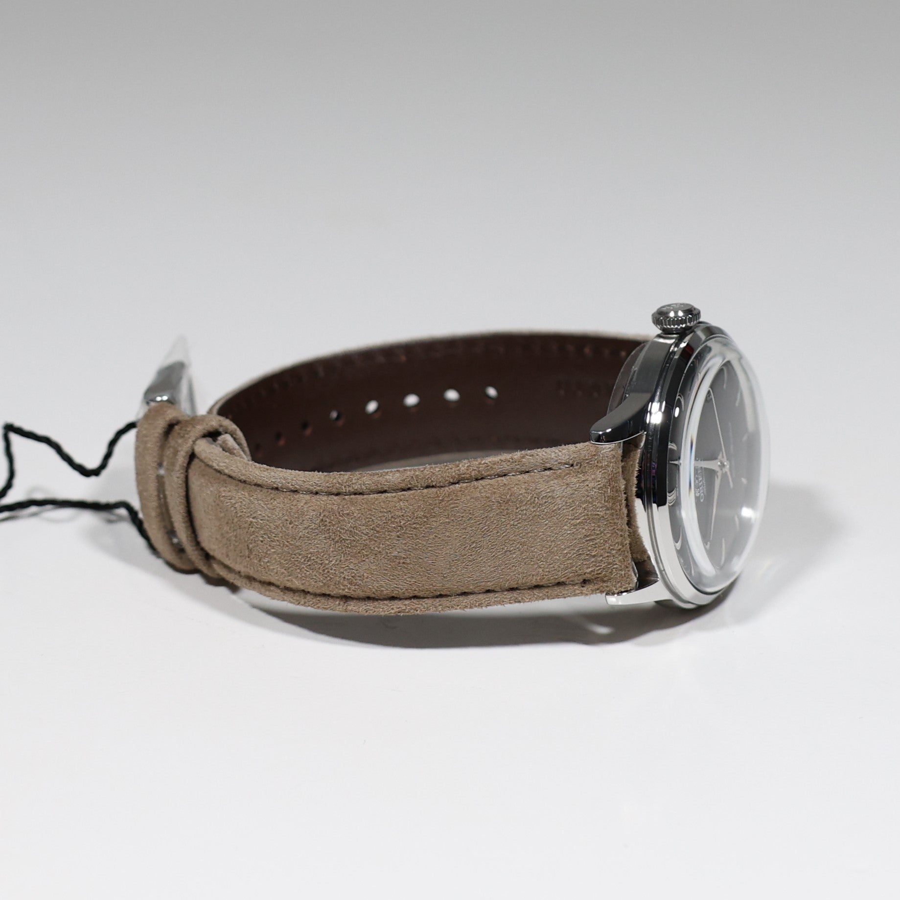 Orient Bambino Gray Dial Beige Leather Strap Men's Classic Watch RA-AC0M13N30B