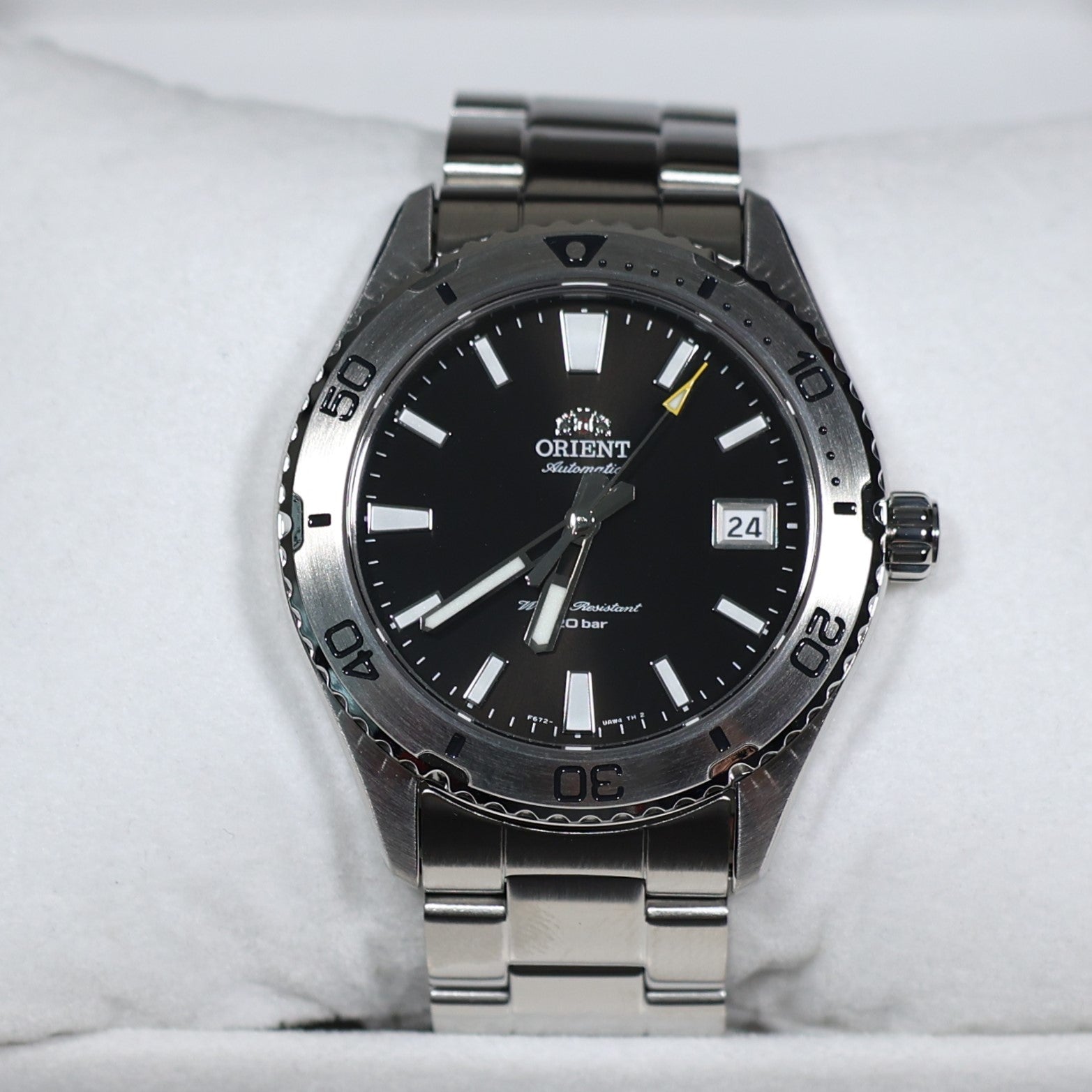 Orient Mako Automatic Stainless Steel Black Dial Men's Sports Watch RA-AC0Q01B