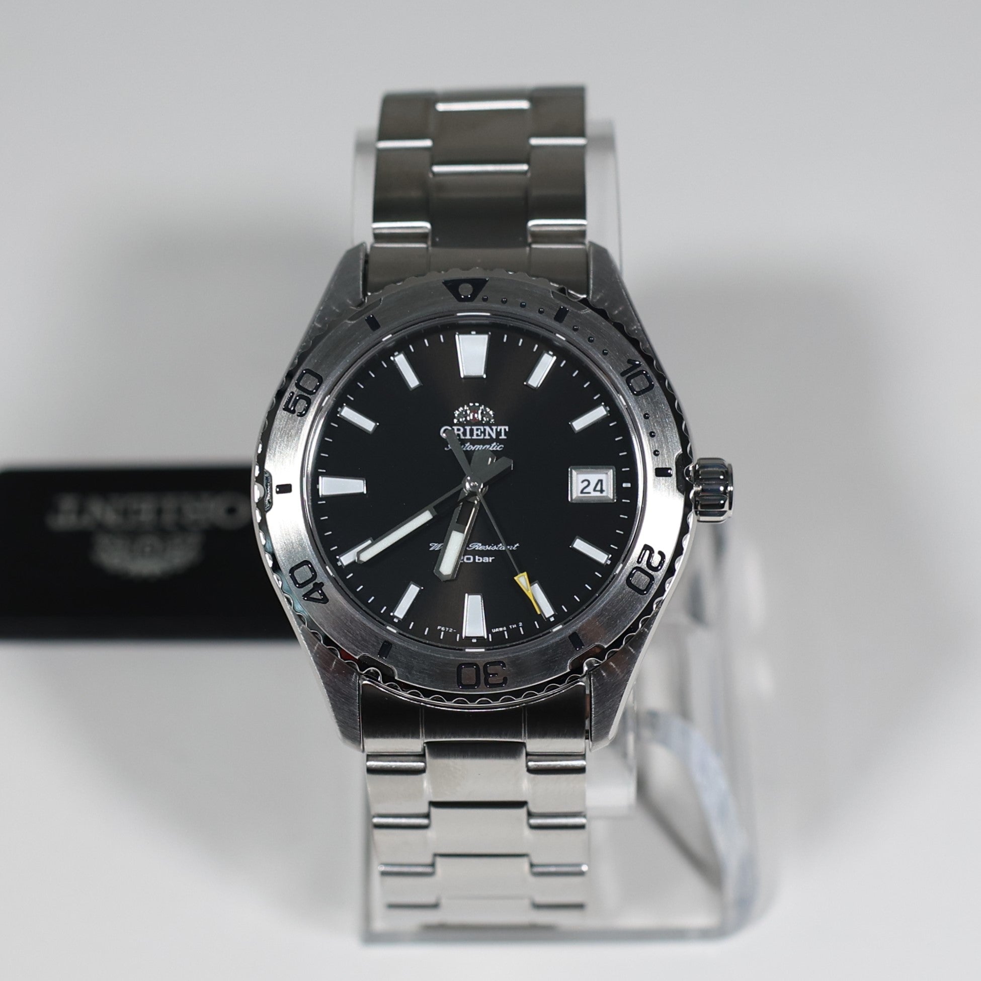 Orient Mako Automatic Stainless Steel Black Dial Men's Sports Watch RA-AC0Q01B