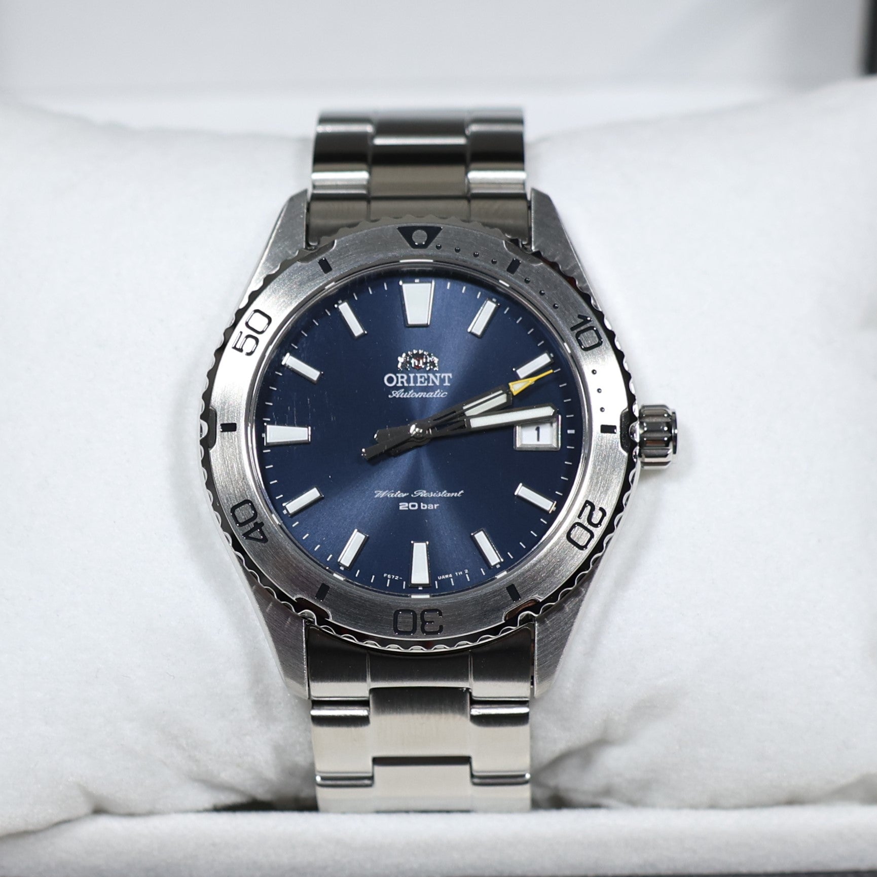 Orient Mako Automatic Stainless Steel Navy Dial Men's Sports Watch RA-AC0Q02L