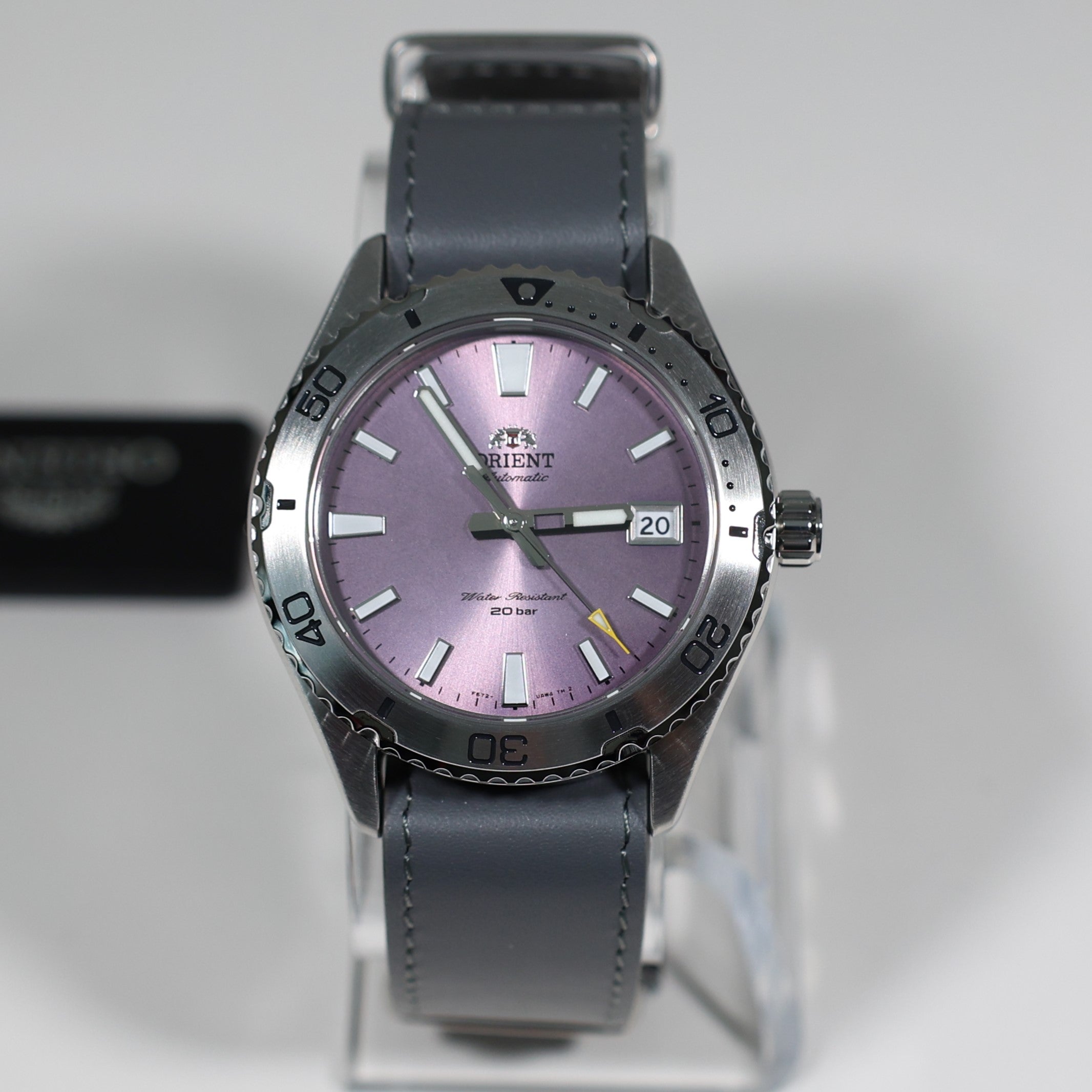 Orient Mako Automatic Stainless Steel Purple Dial Men's Sports Watch RA-AC0Q07V