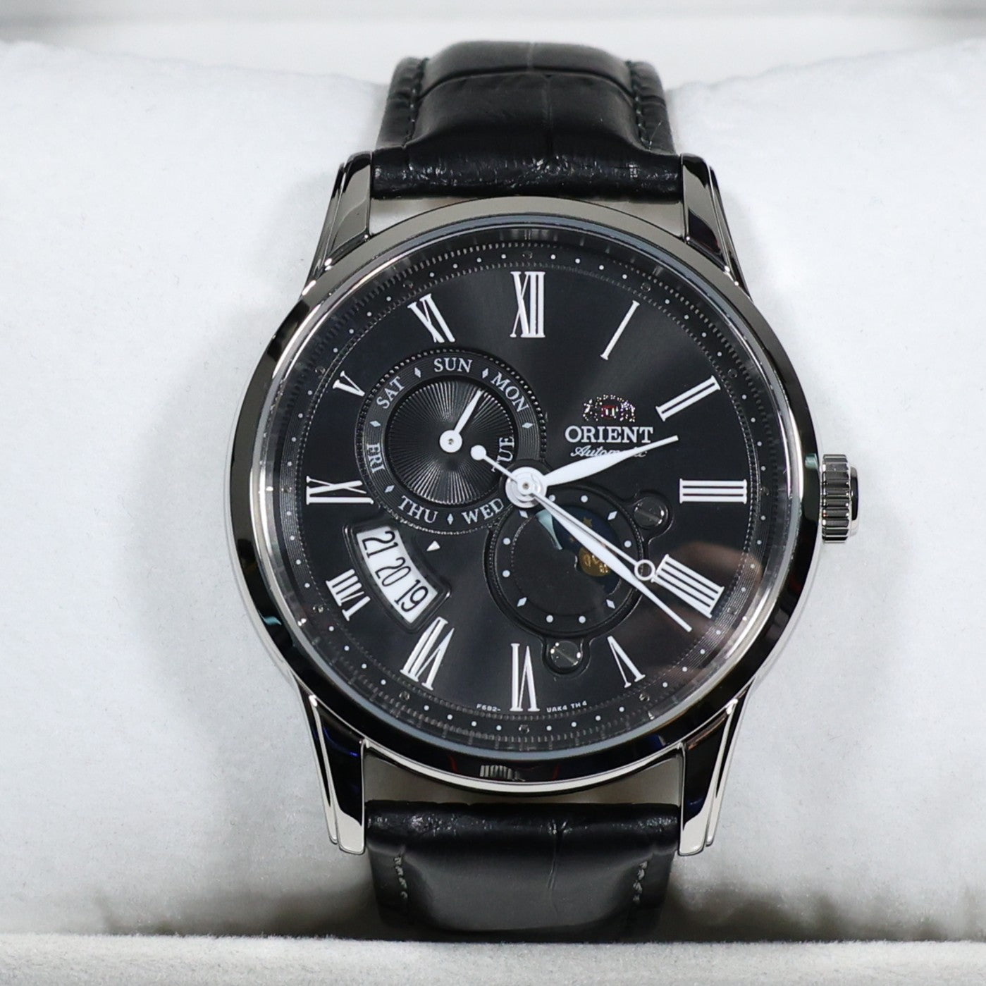 Orient Sun And Moon Black Dial Automatic Men's Watch RA-AK0010B30B