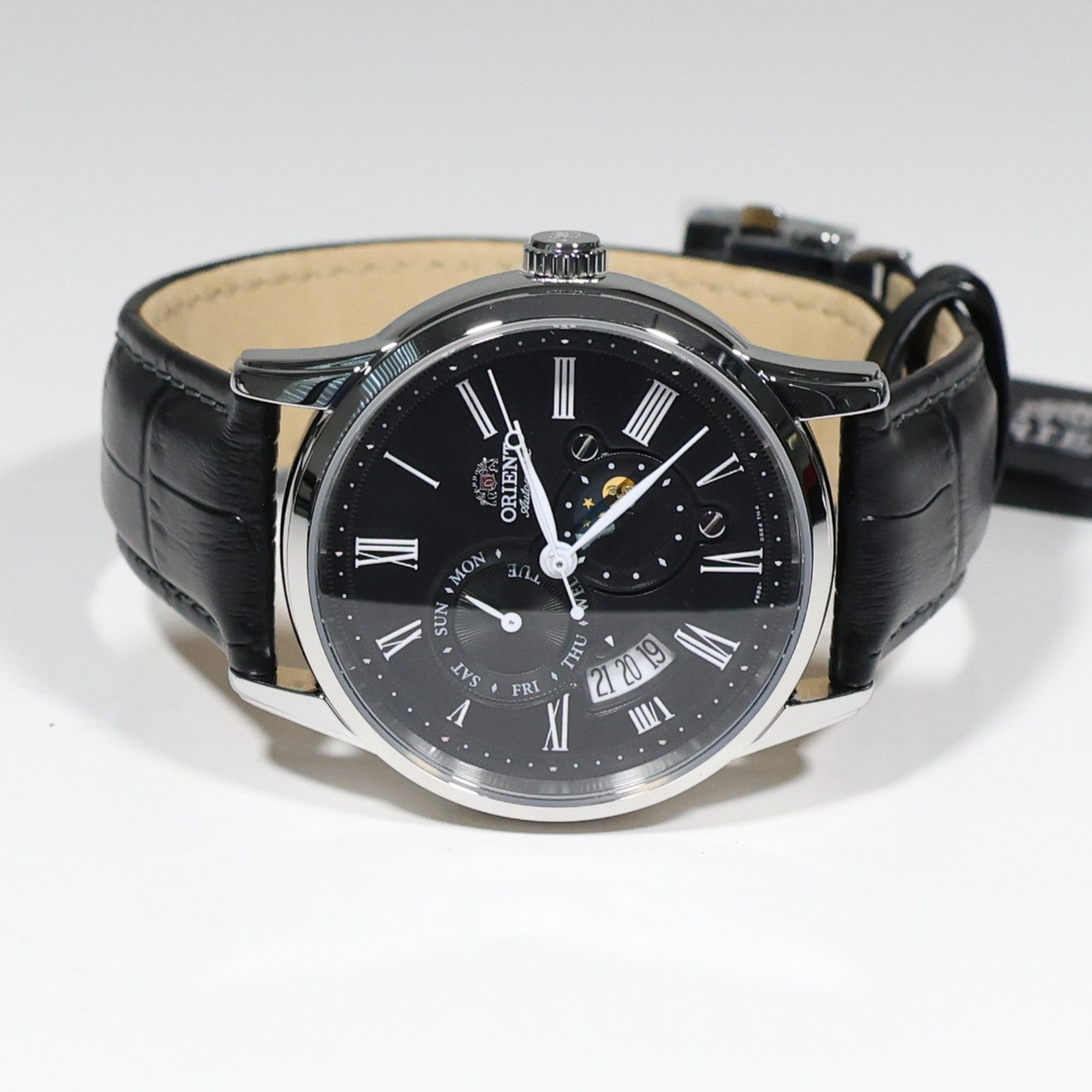 Orient Sun And Moon Black Dial Automatic Men's Watch RA-AK0010B30B