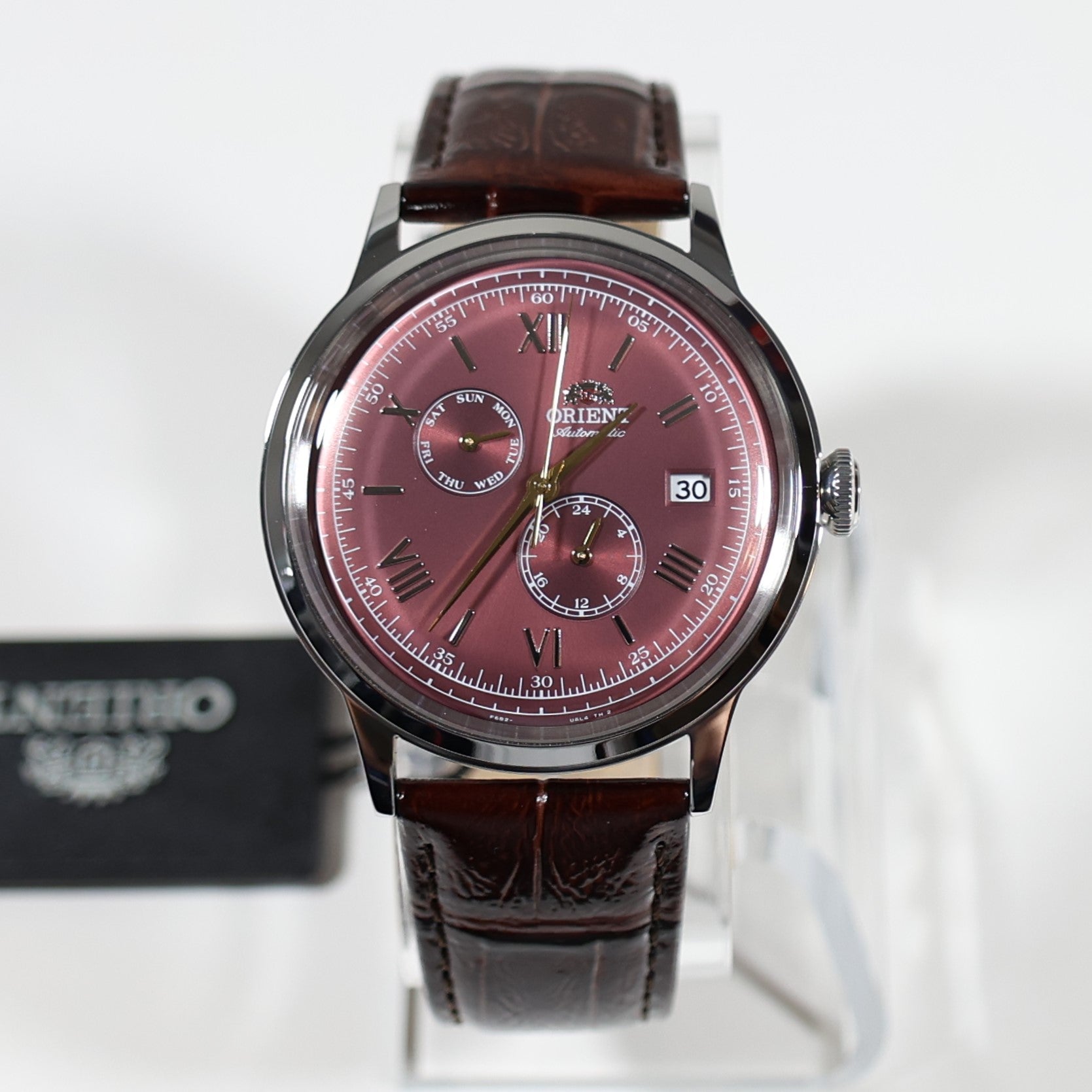 Orient Bambino Version 8 Red Dial Automatic Men's Watch RA-AK0705R30B