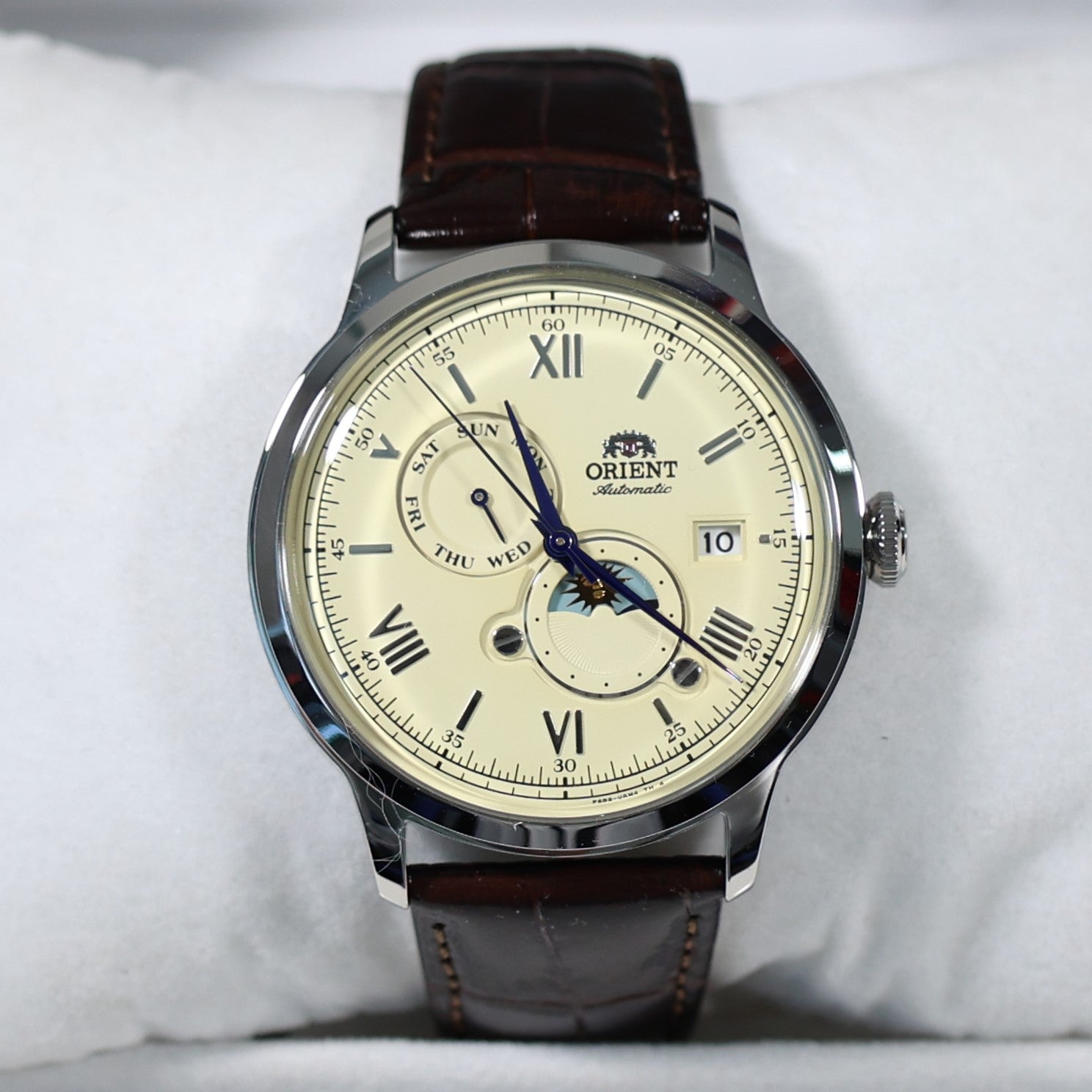 Orient Automatic Sun and Moon Beige Dial Men's Watch RA-AK0803Y