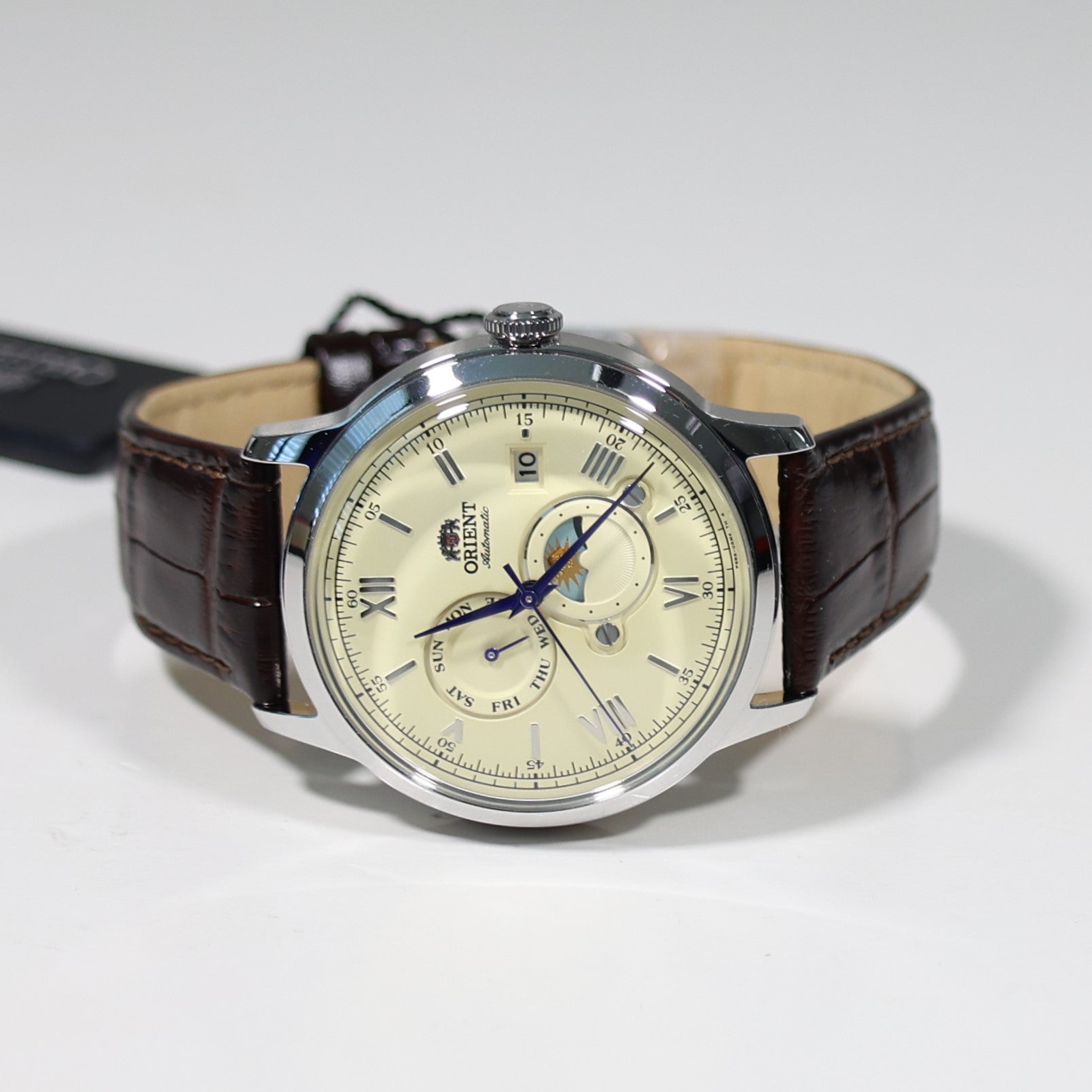 Orient Automatic Sun and Moon Beige Dial Men's Watch RA-AK0803Y
