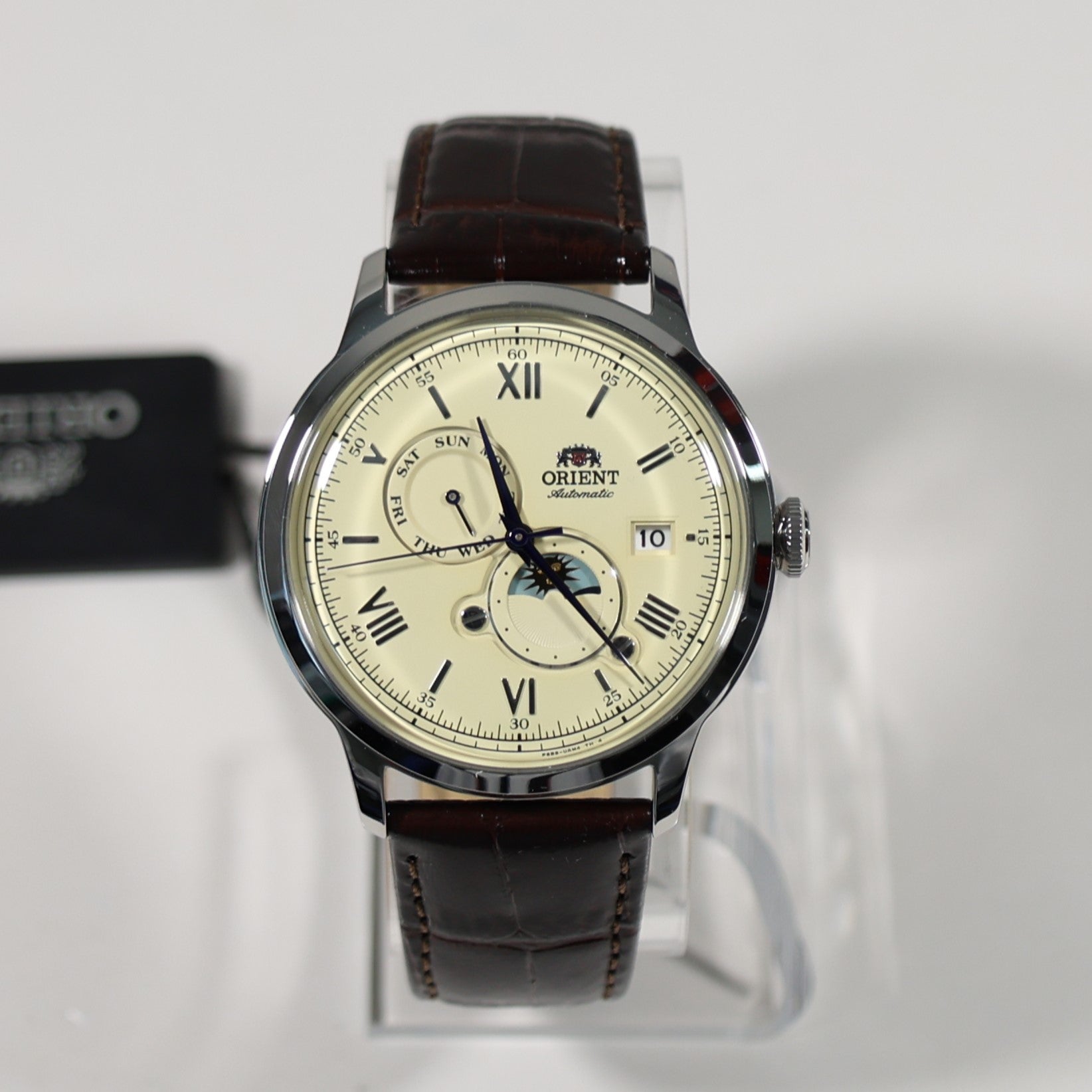 Orient Automatic Sun and Moon Beige Dial Men's Watch RA-AK0803Y