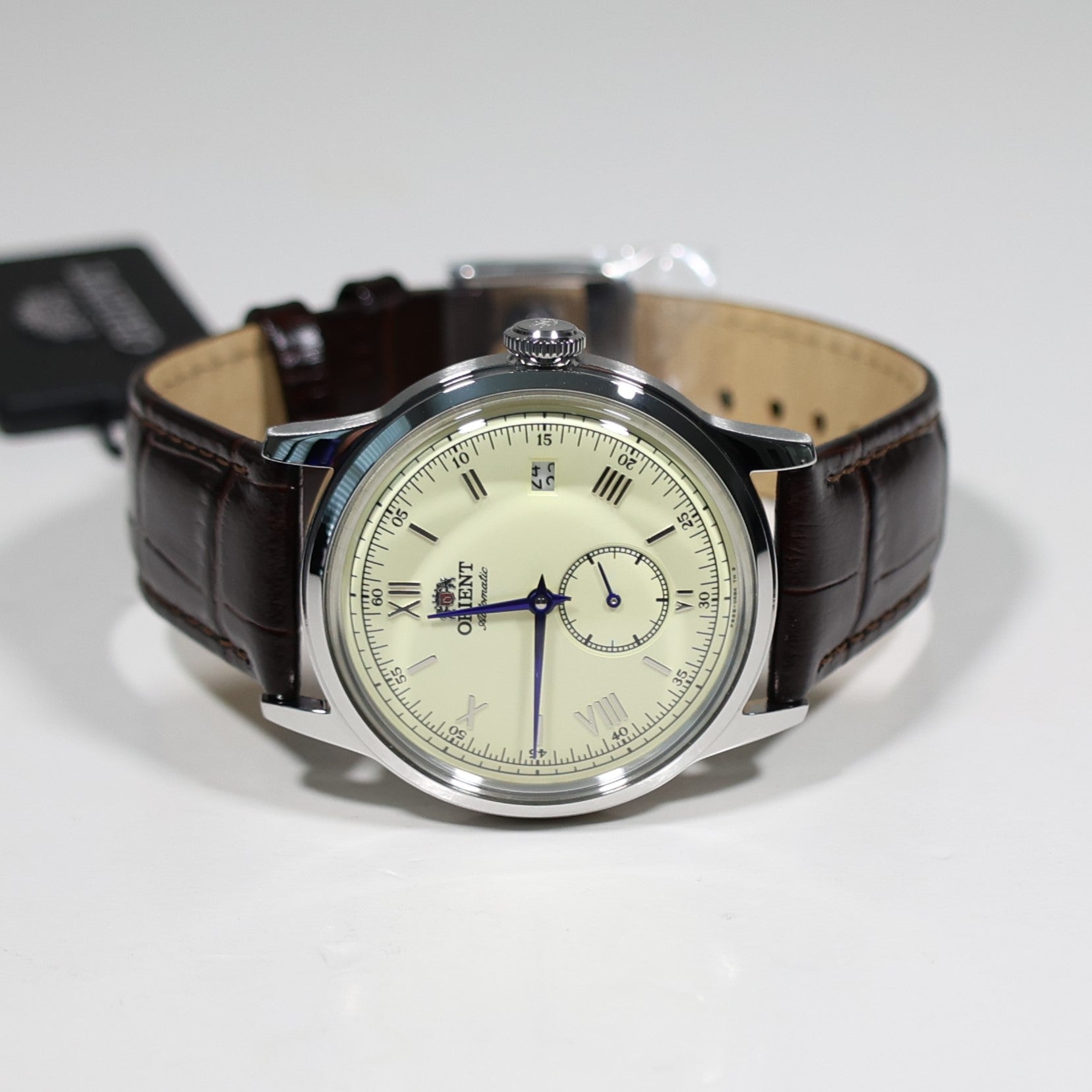 Orient Classic 38mm Champagne Dial Seconds Hand Automatic Watch RA-AP0105Y