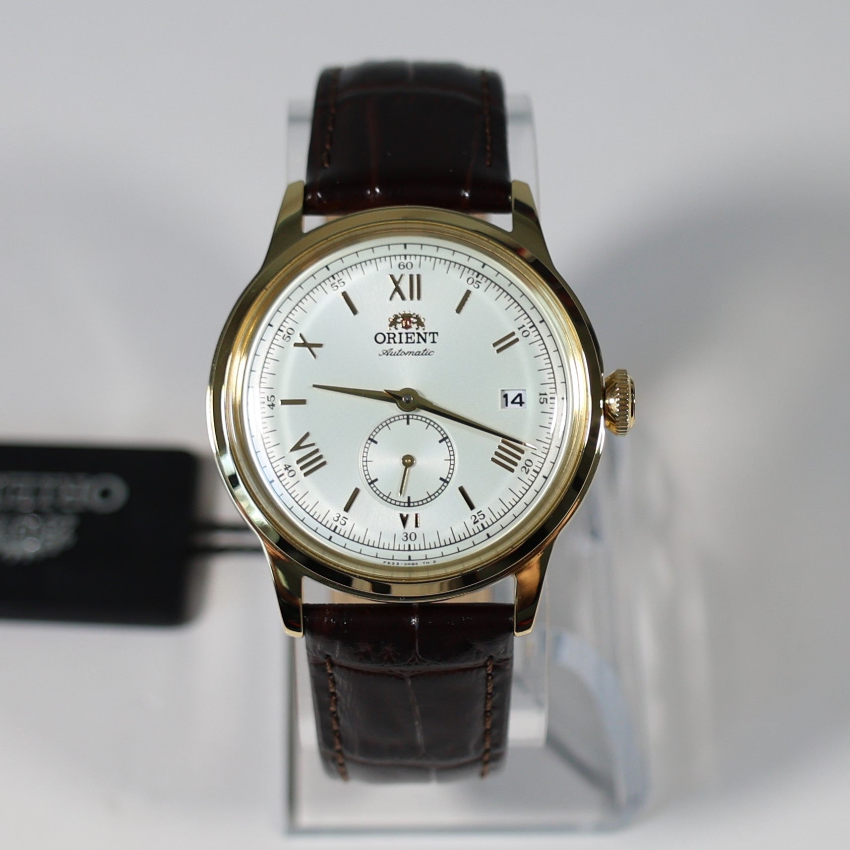 Orient Classic 38mm Gold Tone Seconds Hand Automatic Watch RA-AP0106S