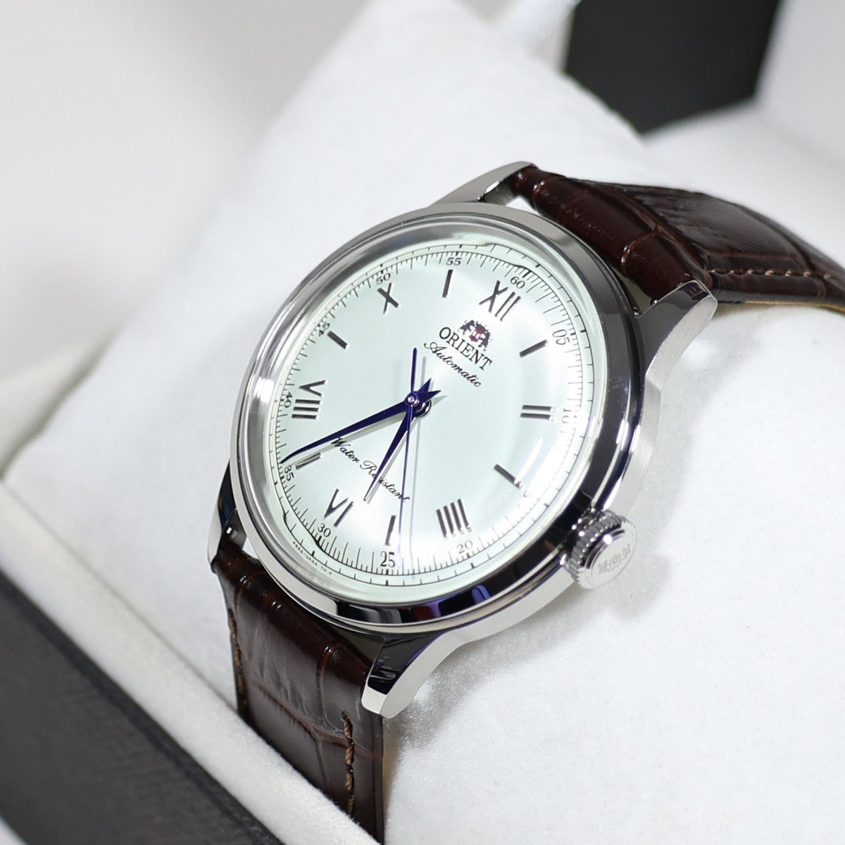 Orient Bambino 38MM White Dial Automatic No Date Watch RA-BB0002S - Chronobuy