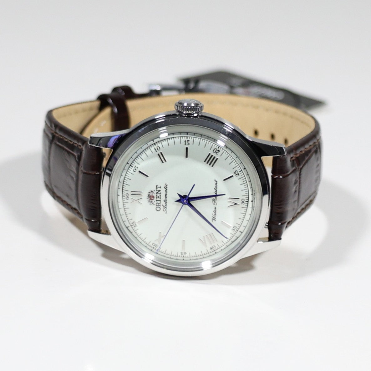Orient Bambino 38MM White Dial Automatic No Date Watch RA-BB0002S - Chronobuy