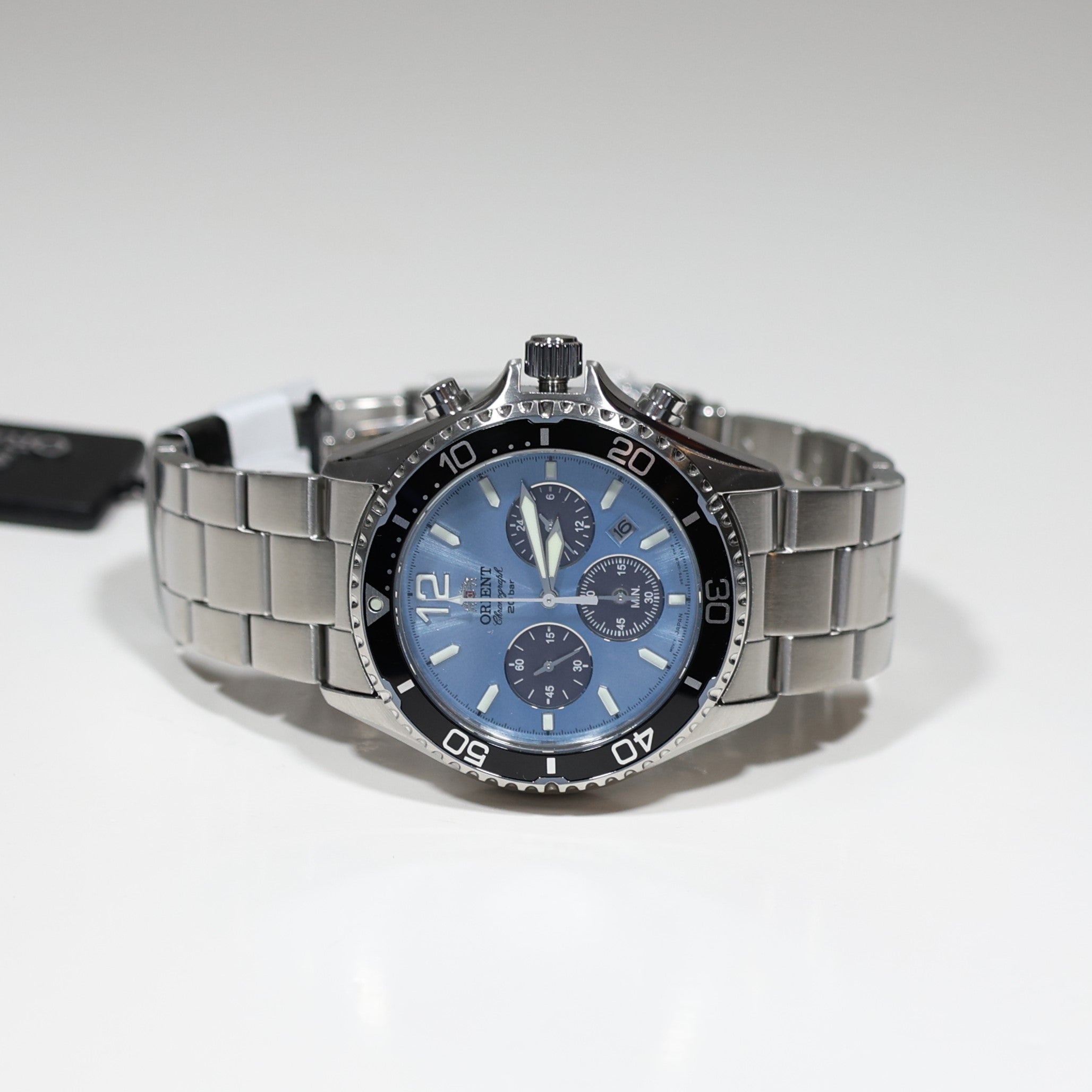 Orient Sports Mako Solar Blue Dial Men's Stainless Steel Watch RA-TX0206L10B