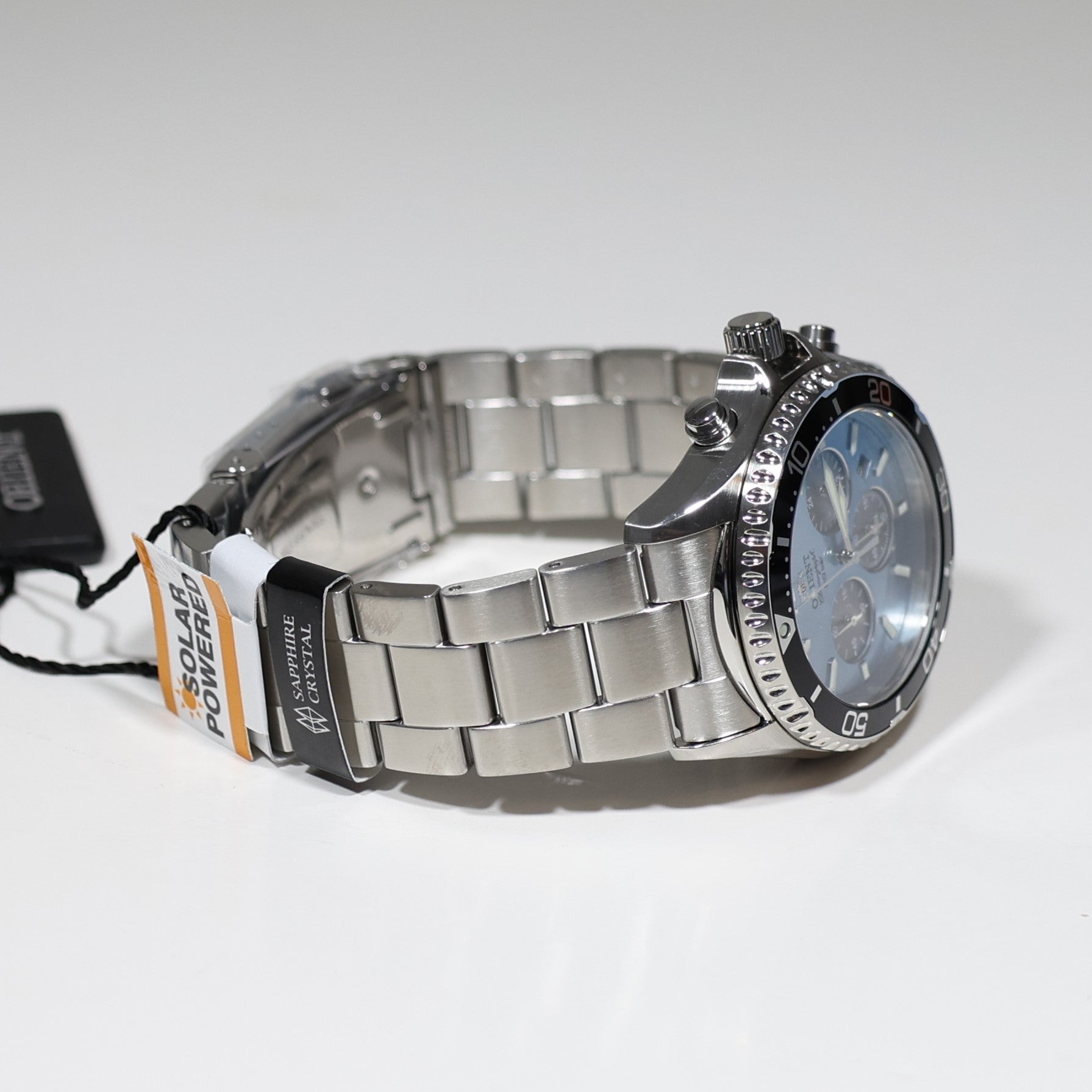 Orient Sports Mako Solar Blue Dial Men's Stainless Steel Watch RA-TX0206L10B