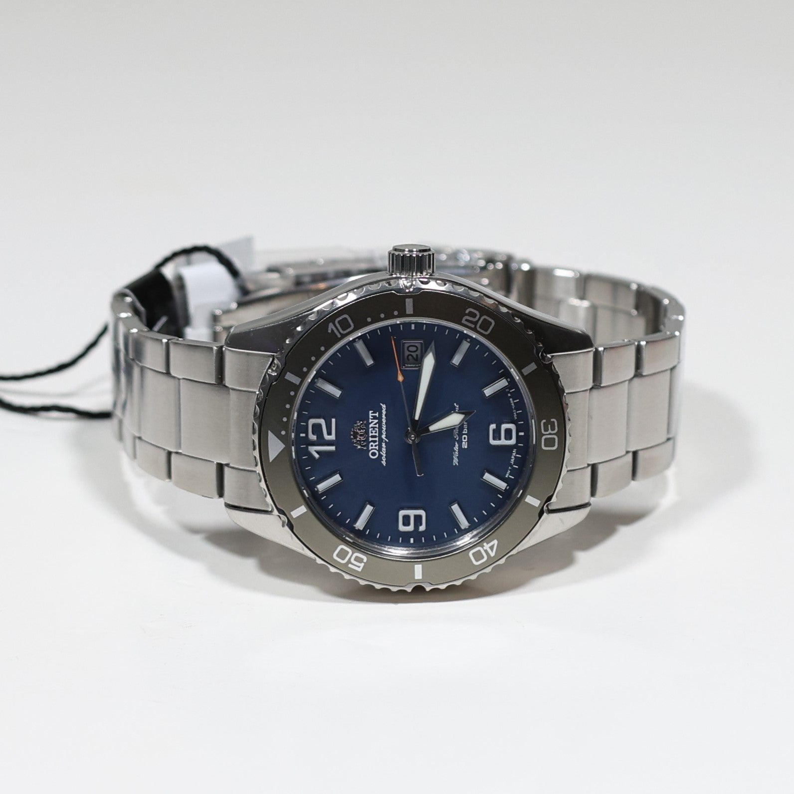 Orient Solar Quartz Blue Dial Stainless Steel Men's Watch RA-WJ0002L10B