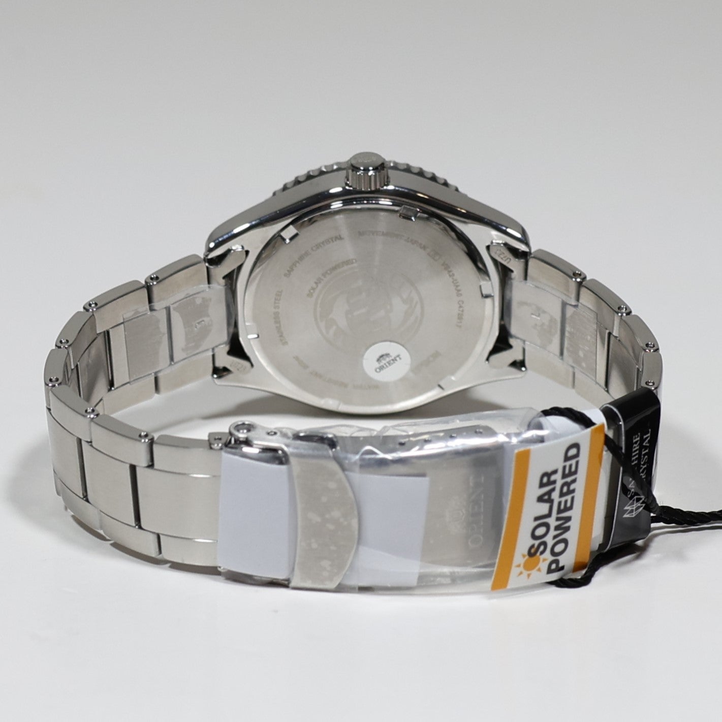 Orient Solar Quartz Blue Dial Stainless Steel Men's Watch RA-WJ0002L10B