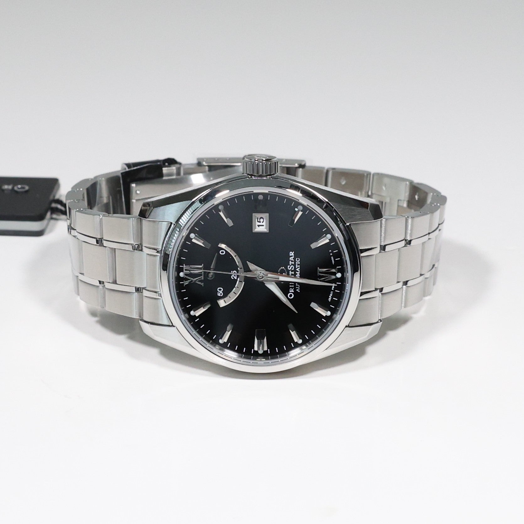 Orient Star Automatic Black Dial Stainless Steel Men's Watch RE-AU0004B00B