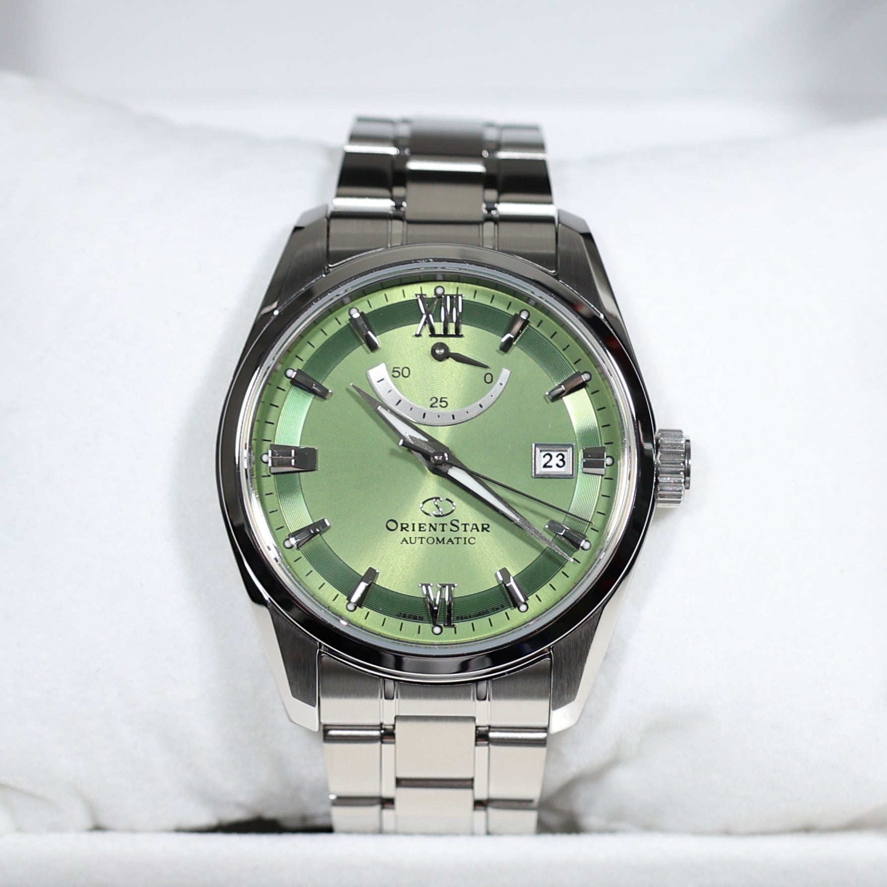 Orient Star Automatic Green Dial Stainless Steel Watch RE-AU0107E00B