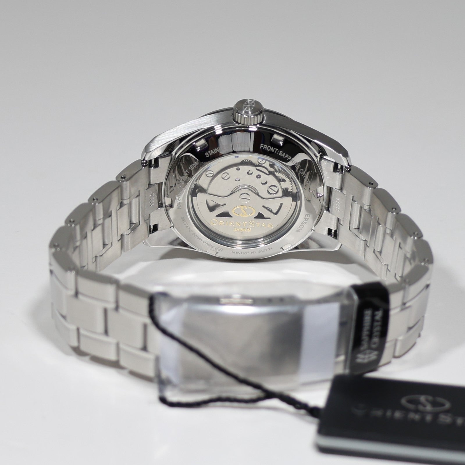 Orient Star Automatic Salmon Dial Stainless Steel Men's Watch RE-AU0108G00B
