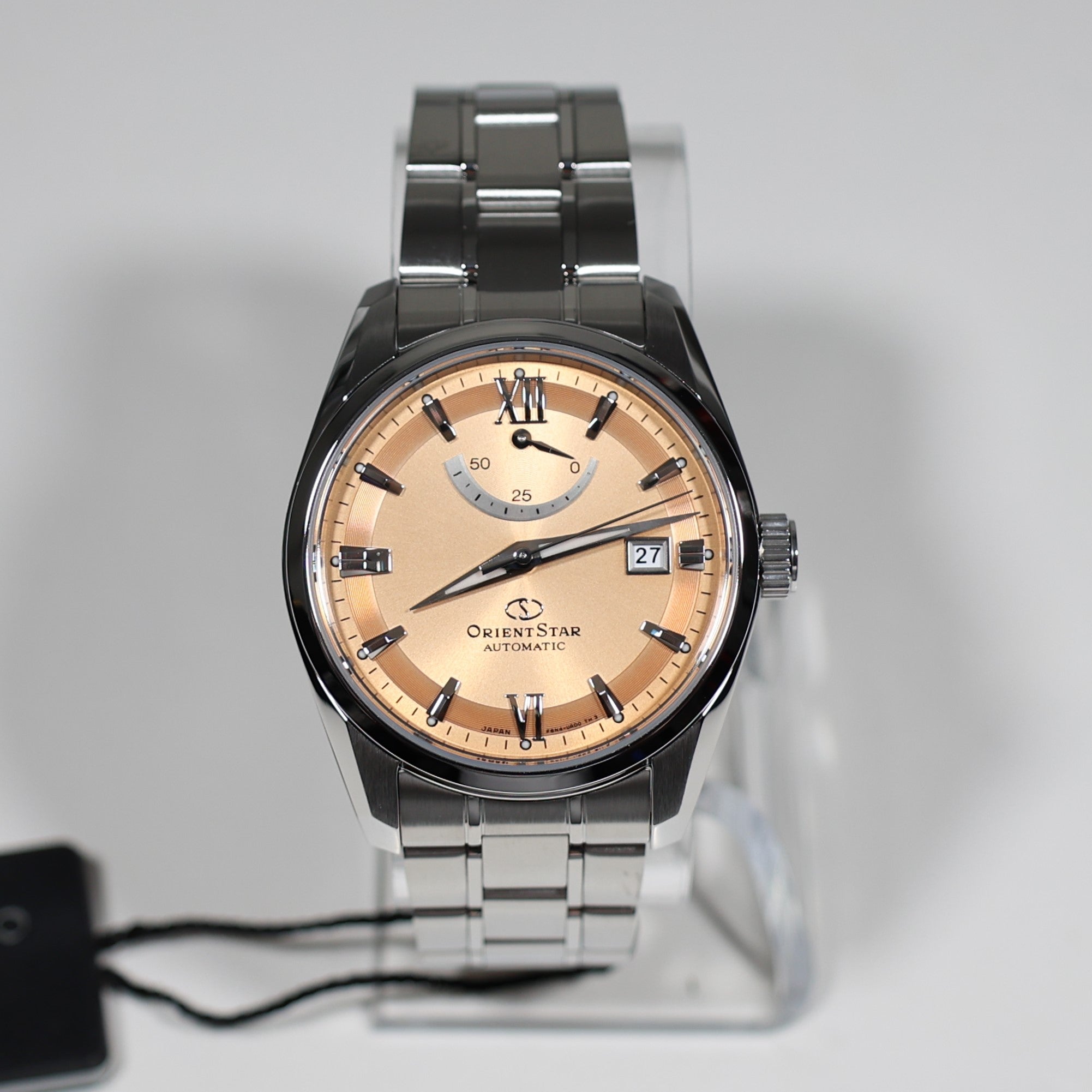 Orient Star Automatic Salmon Dial Stainless Steel Men's Watch RE-AU0108G00B