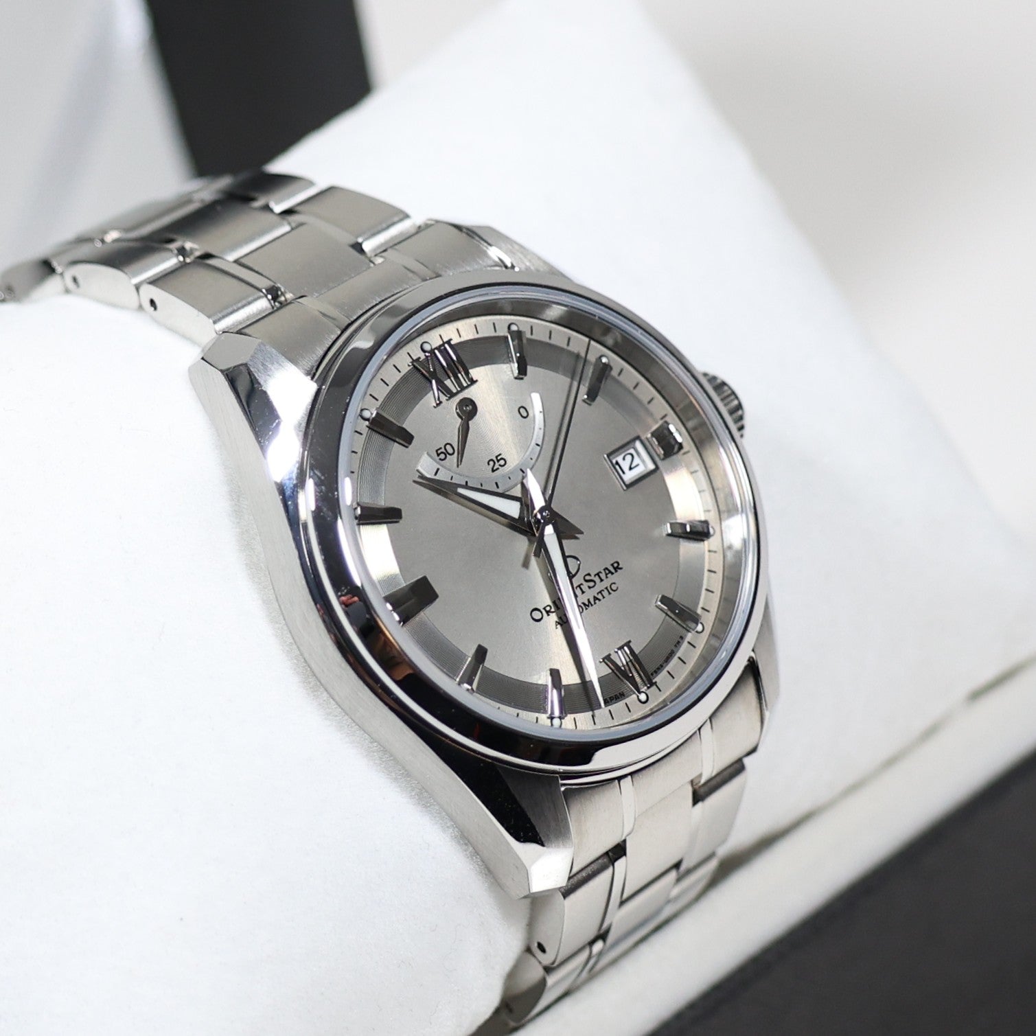 Orient Star Gray Dial Stainless Steel Men's Watch RE-AU0110N00B Pre-Owned - Chronobuy