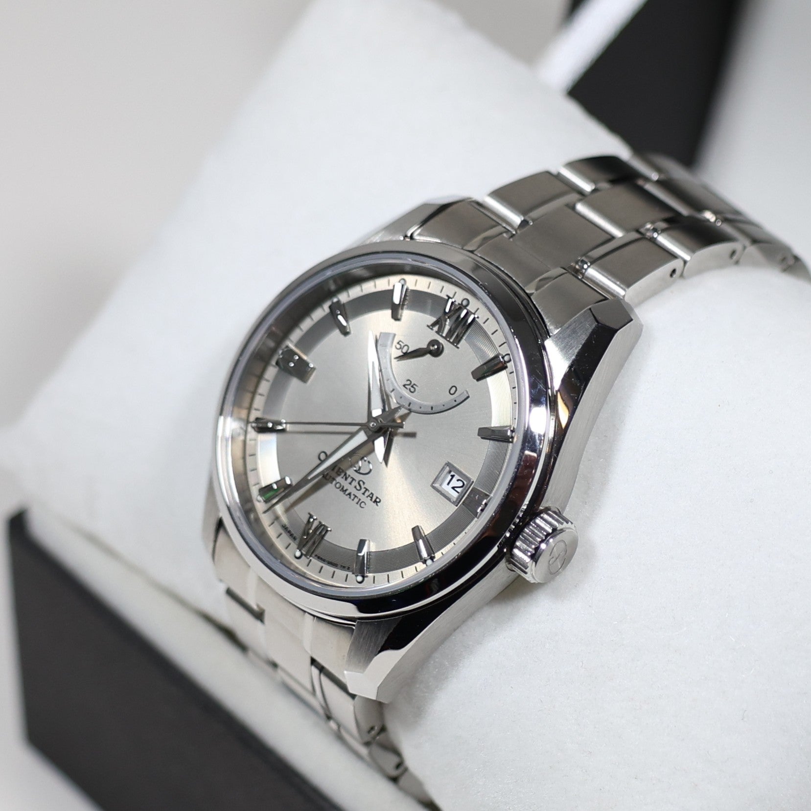 Orient Star Gray Dial Stainless Steel Men's Watch RE-AU0110N00B Pre-Owned - Chronobuy