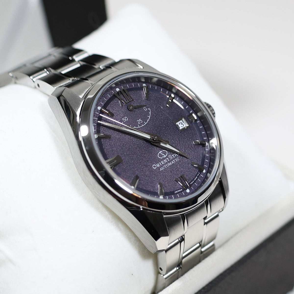 Orient Star Automatic Purple Dial Stainless Steel Men's Watch RE-AU0112V00B - Chronobuy