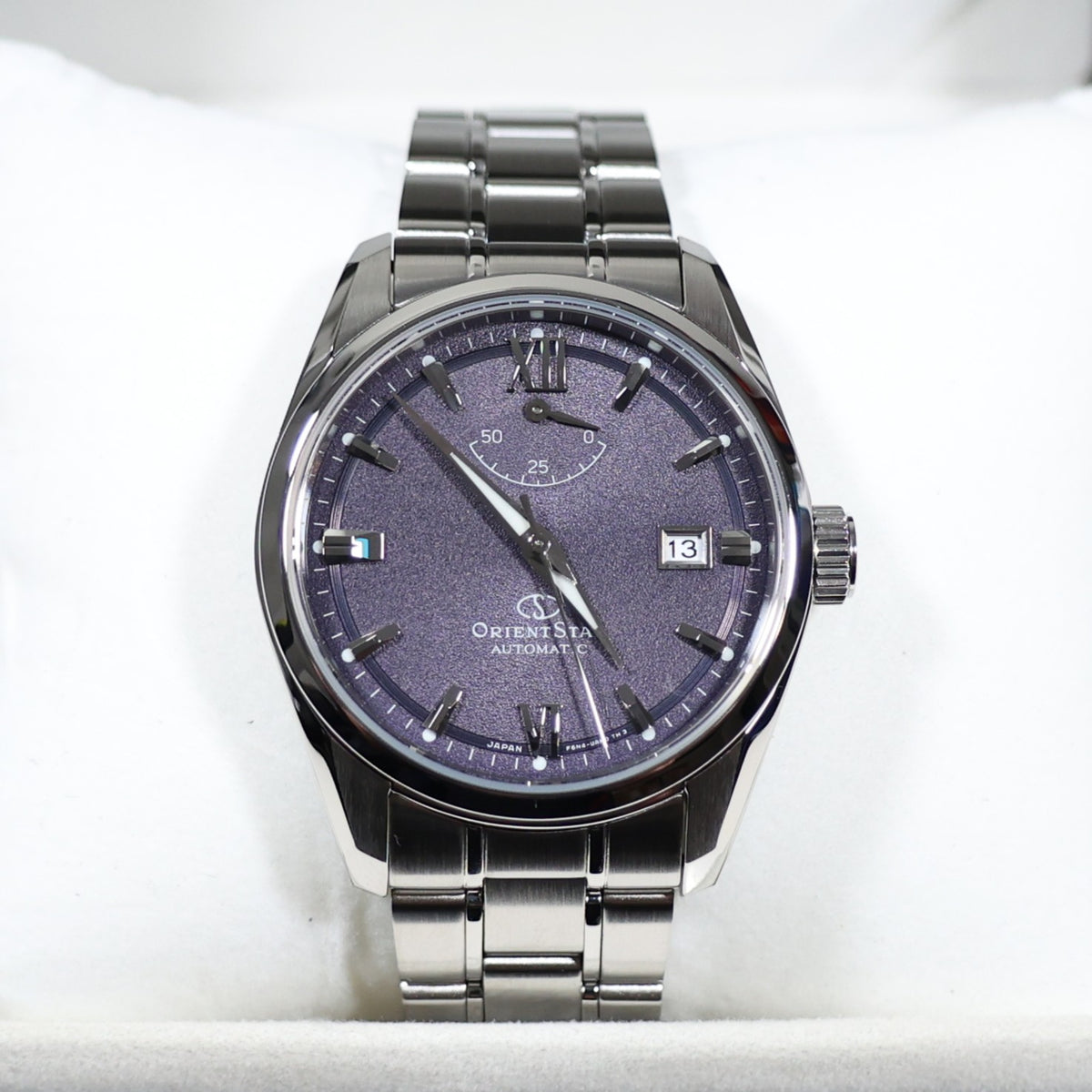 Orient Star Automatic Purple Dial Stainless Steel Men's Watch RE-AU0112V00B - Chronobuy