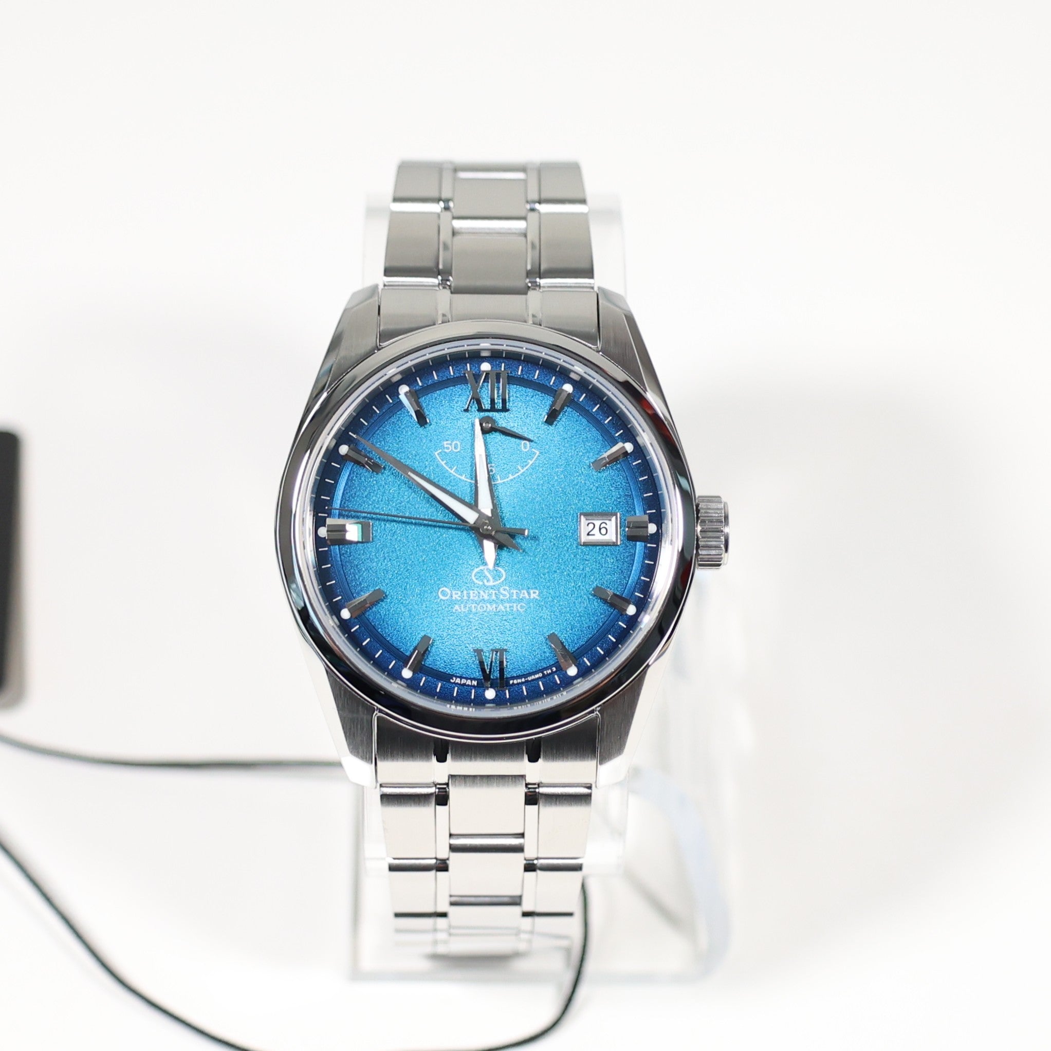 Orient Star 75TH Anniversary Teal Blue Dial Men's Watch RE-AU0114E