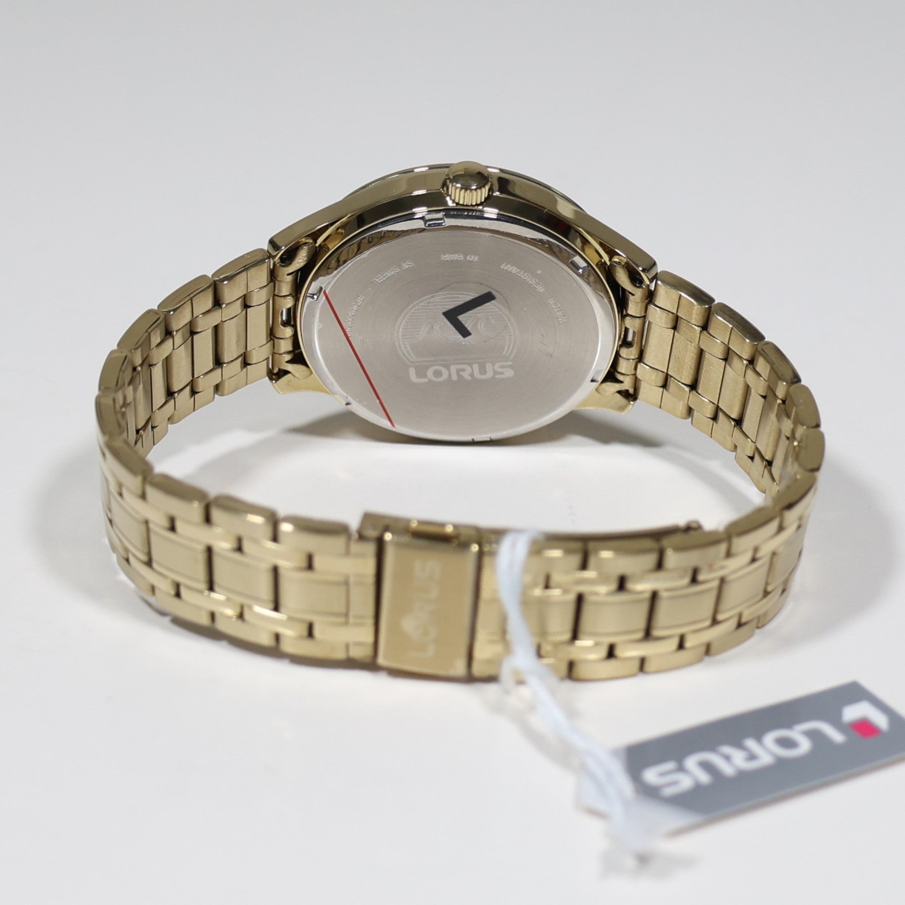 Lorus Classic Gold Tone Men's Black Dial Quartz Watch RH994RX9