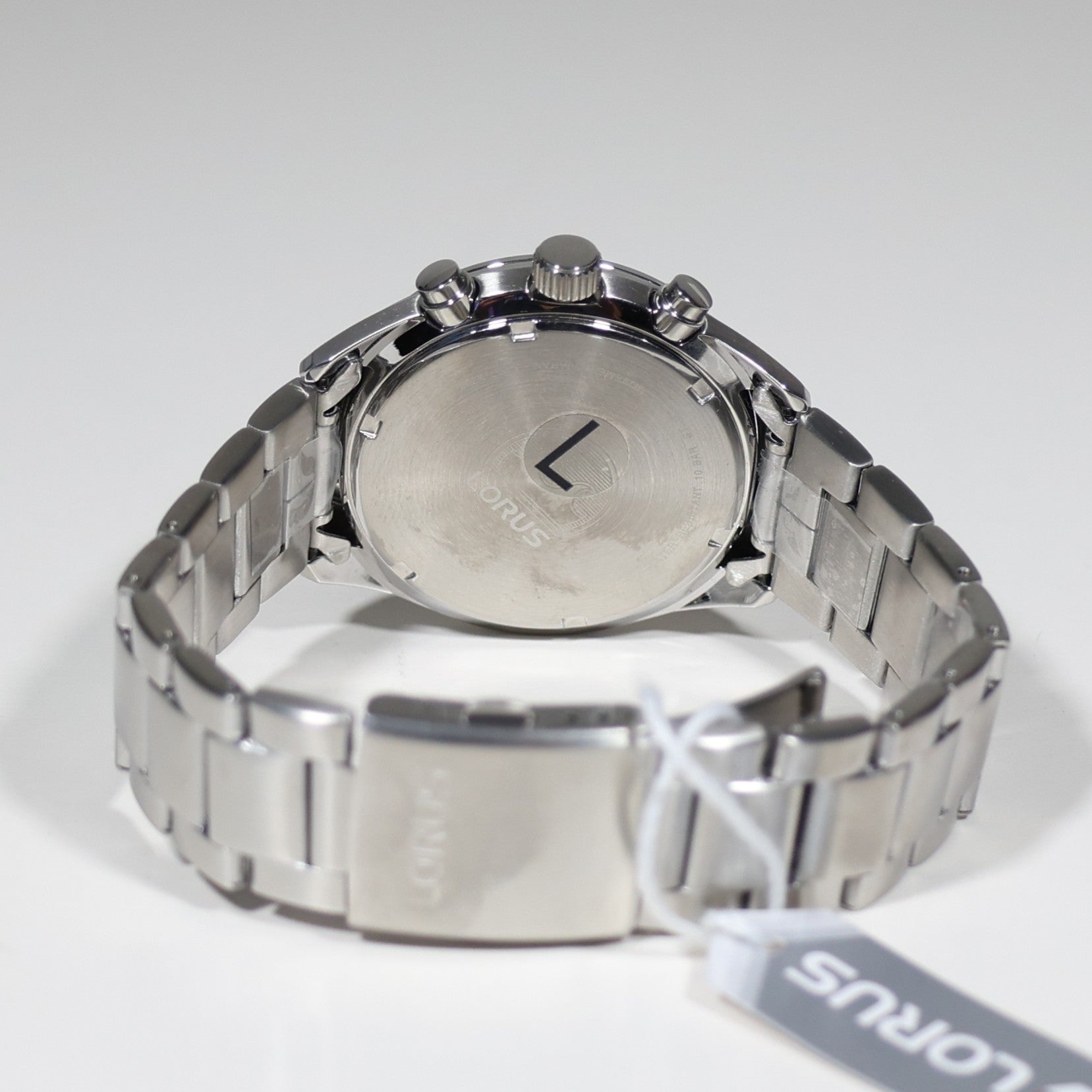 Lorus Stainless Steel Silver Dial Chronograph Men's Sports Watch RM399JX9
