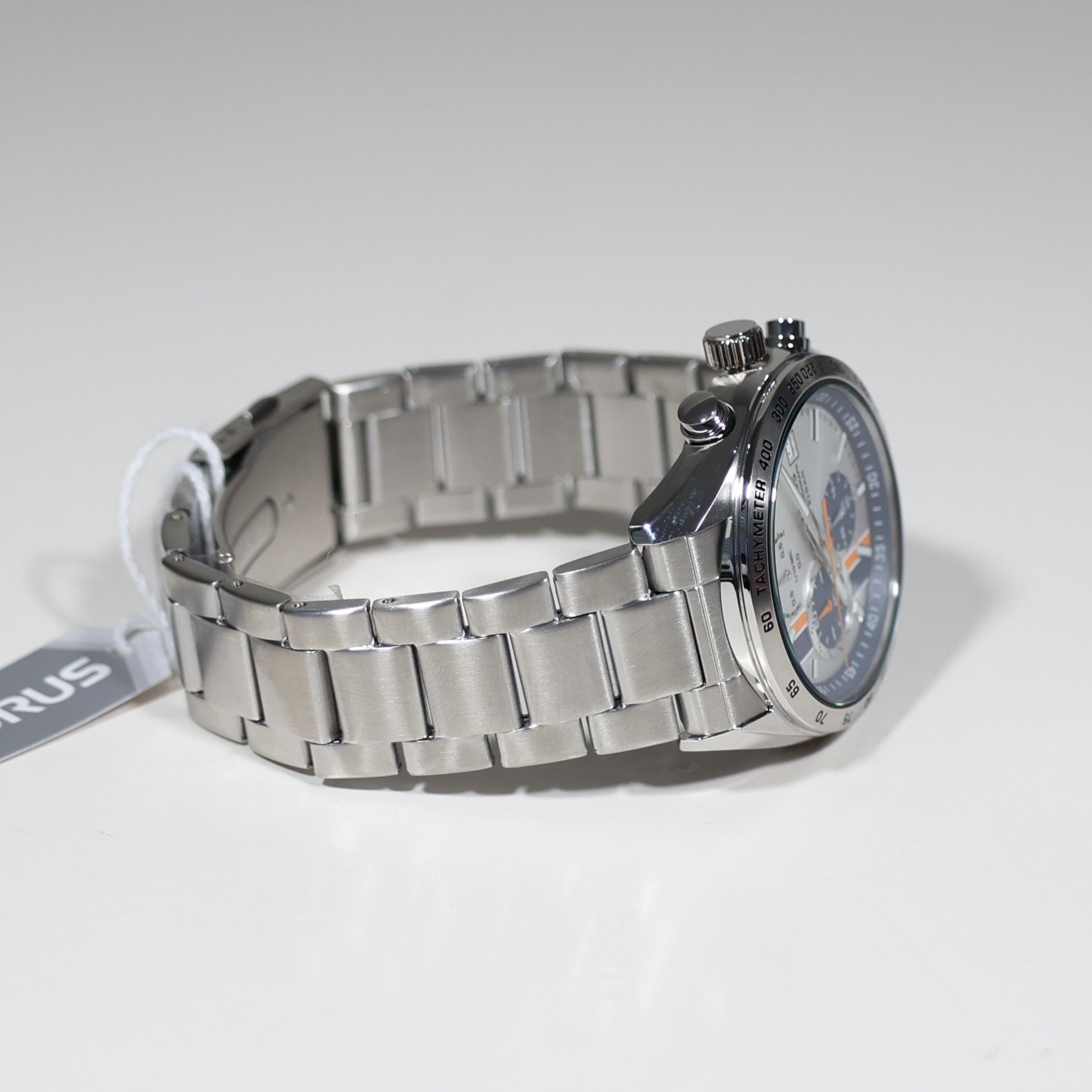 Lorus Stainless Steel Silver Dial Chronograph Men's Sports Watch RM399JX9