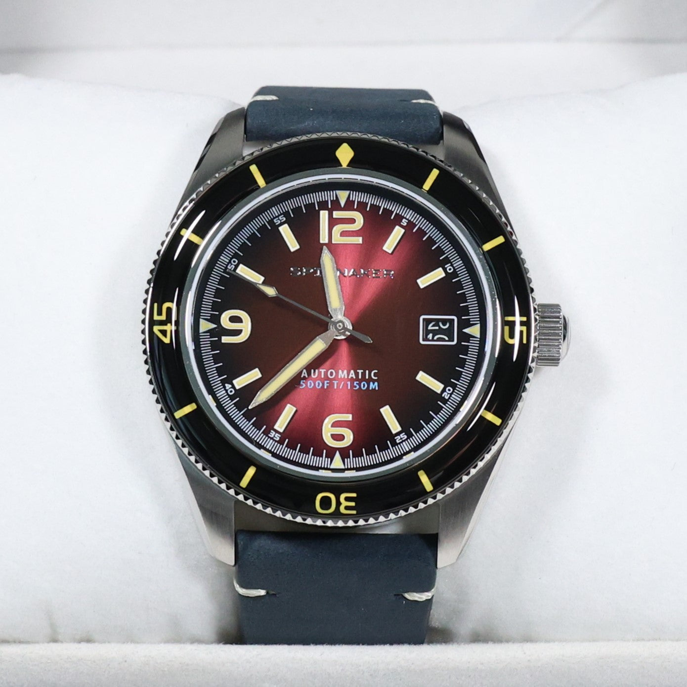 Spinnaker Fleuss Automatic Red Dial Stainless Steel Case Men's Watch SP-5055-07